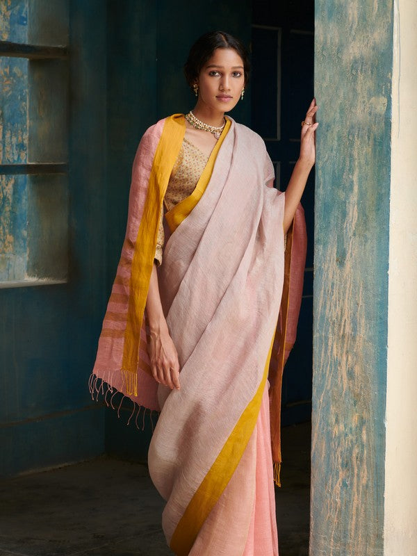 ANITA' Linen Handloom Sari