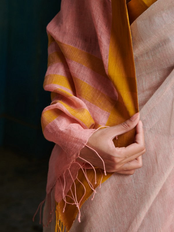 ANITA' Linen Handloom Sari
