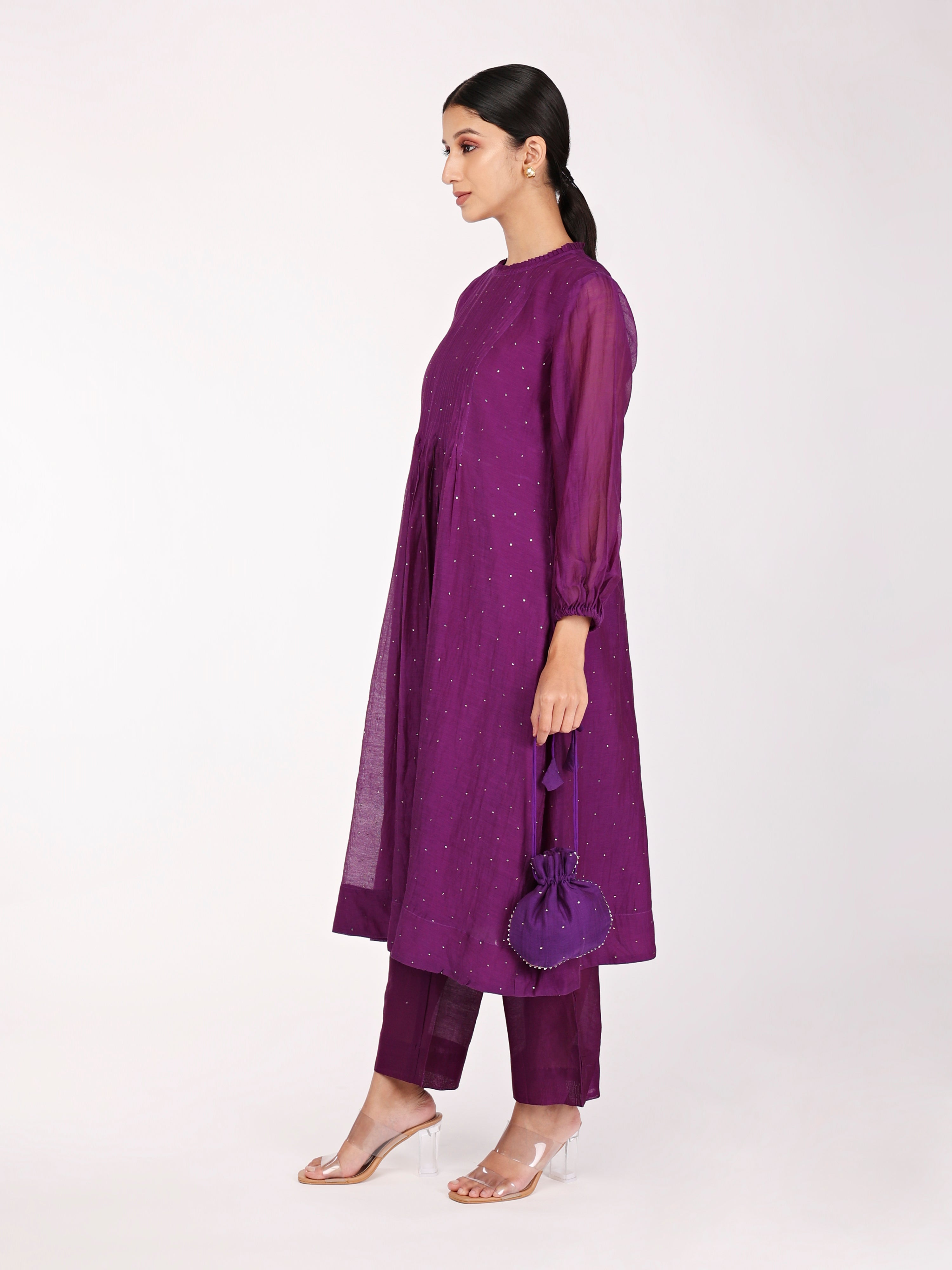 Deep Purple Tunic Set