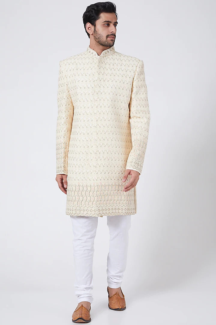 Ivory sherwani