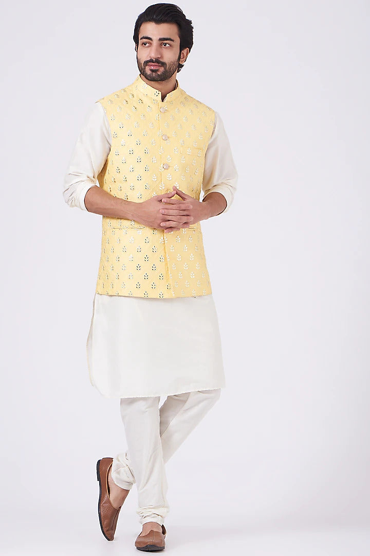 Yellow Nehru Jacket