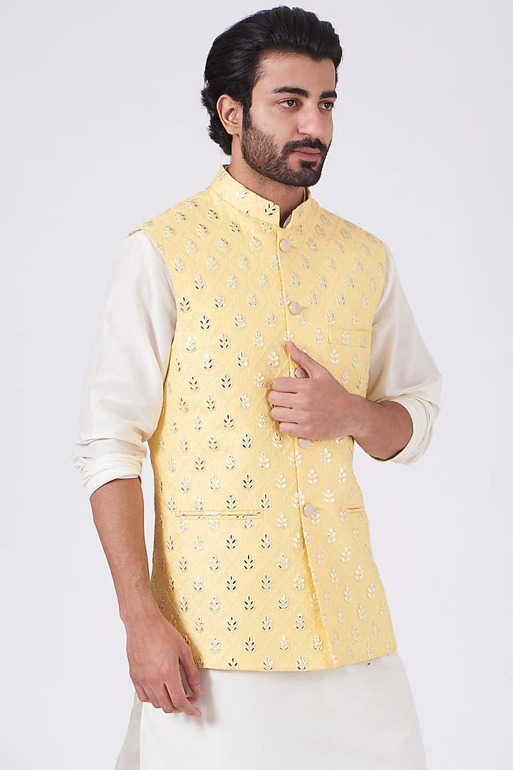 Yellow Nehru Jacket