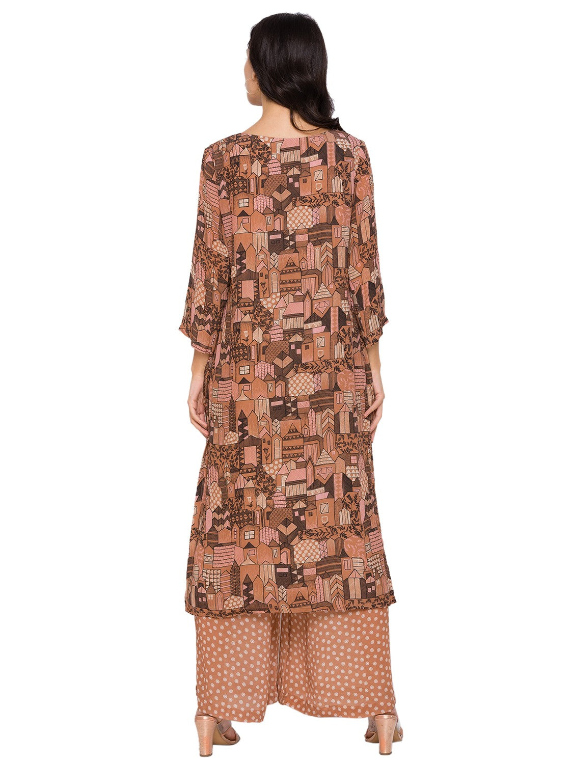 Printed kurta with printed pants