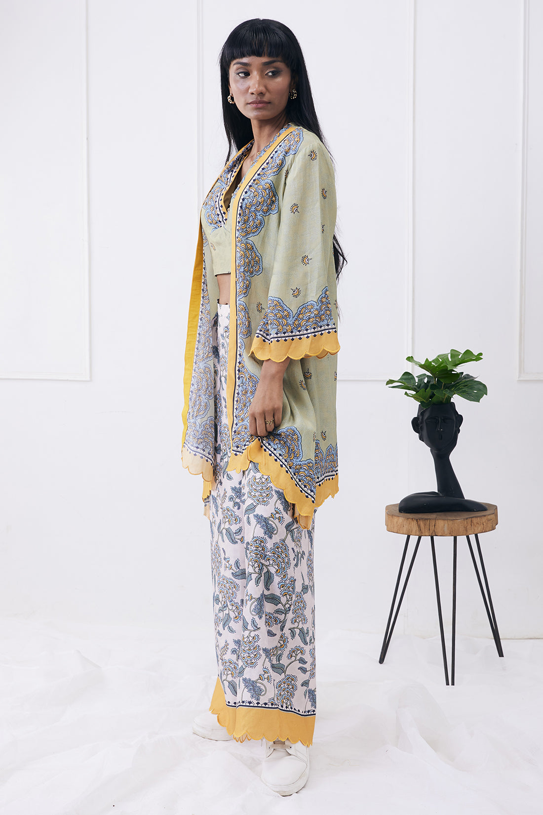 Yasmin Printed co-ord set with jacket