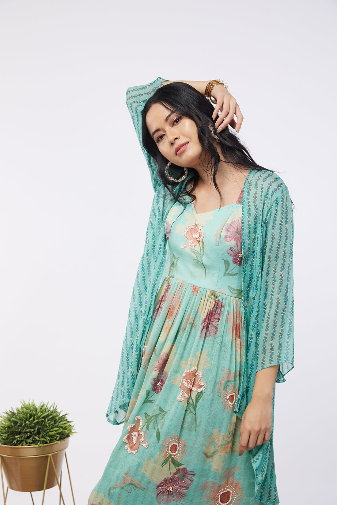 Blooming Bud Printed Sharara Set