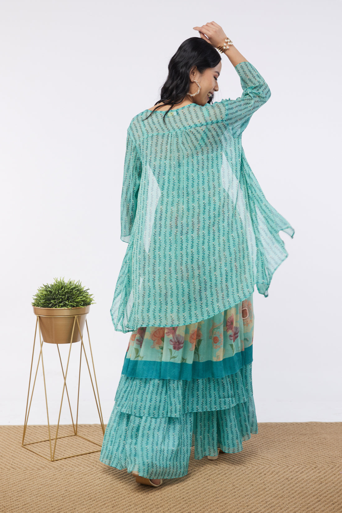 Blooming Bud Printed Sharara Set