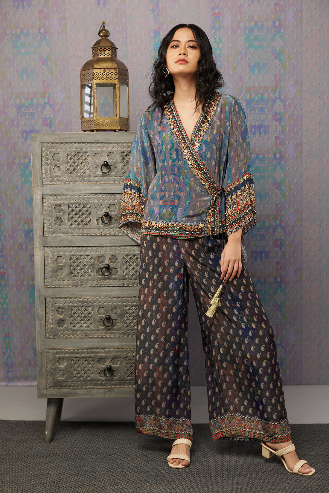 Ikaya Embroidered Angarkha Set