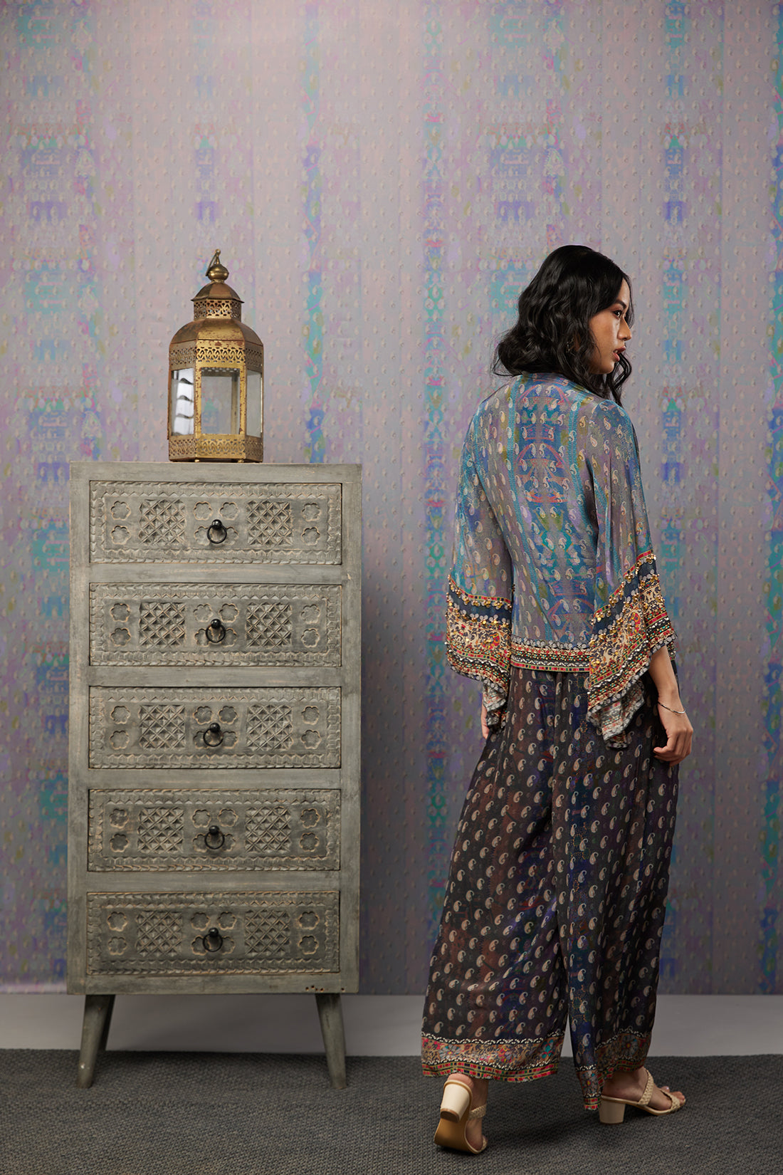 Ikaya Embroidered Angarkha Set