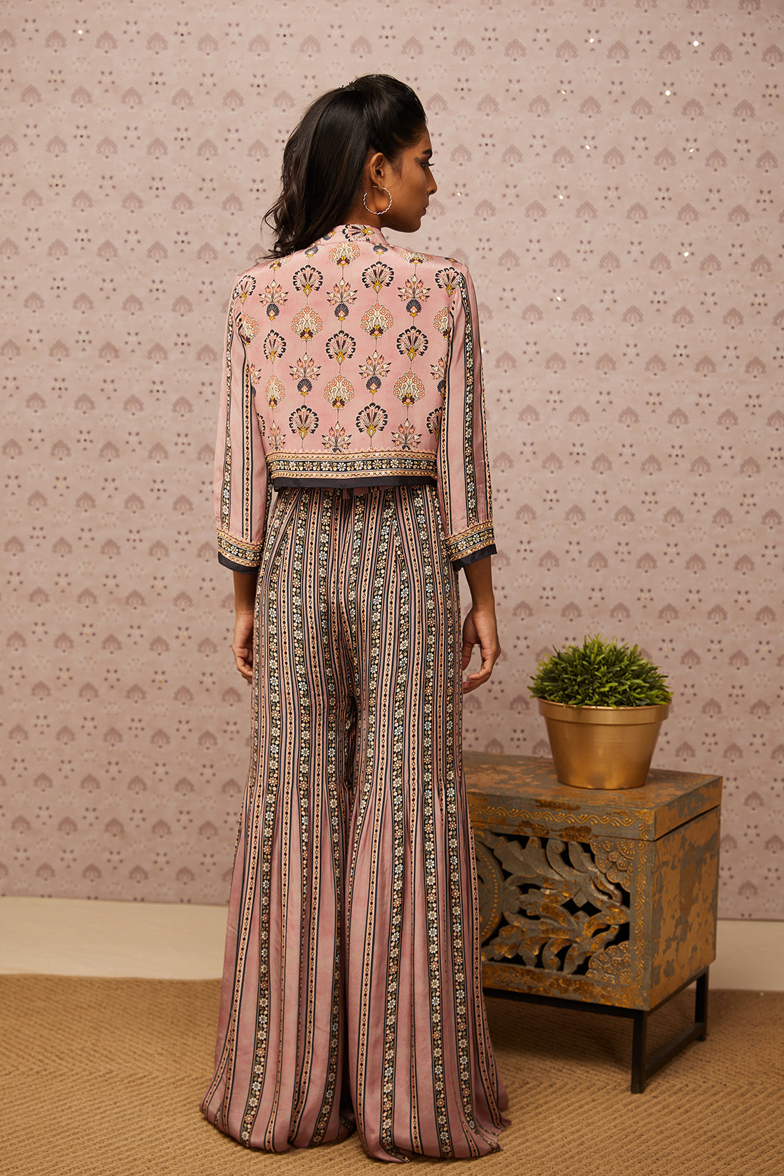 Sarouk Printed Jumpsuit With Jacket