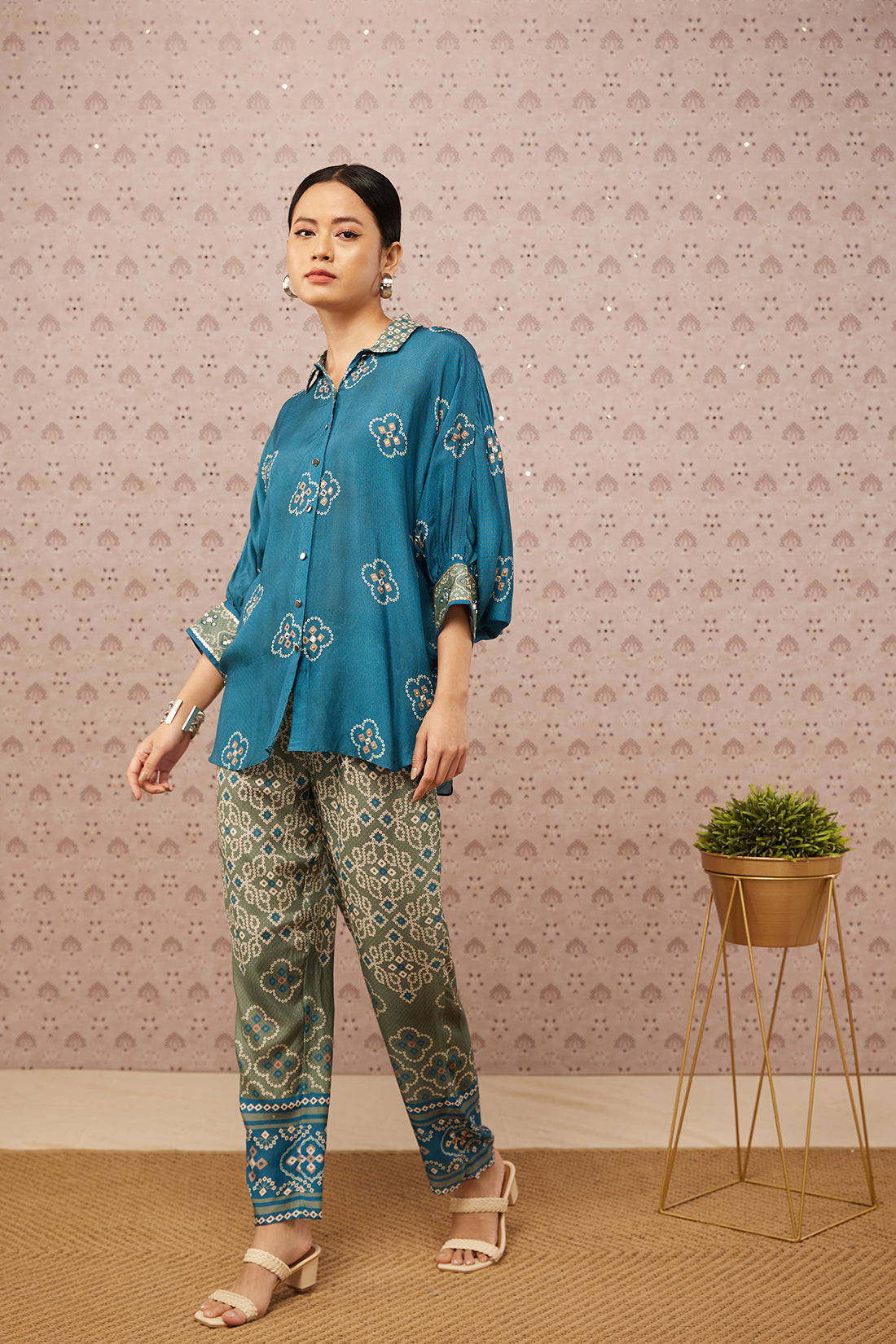 Bandhej Printed Co-Ord Set