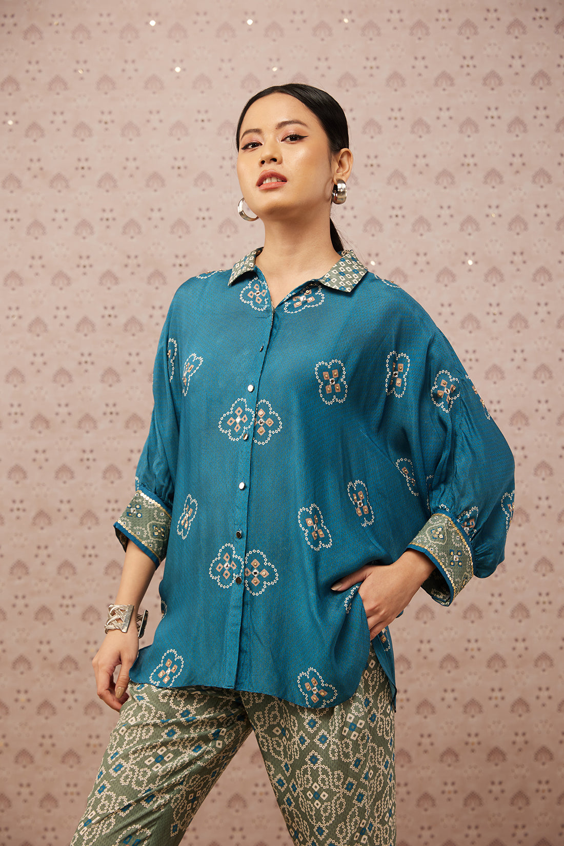 Bandhej Printed Co-Ord Set