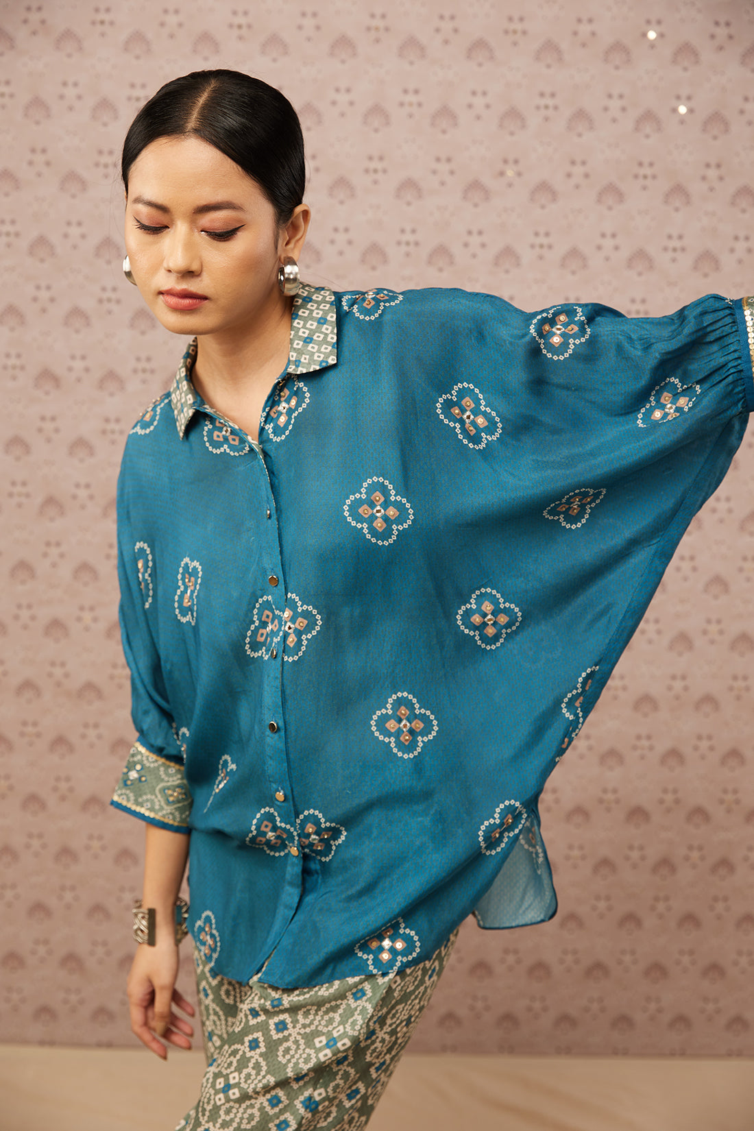 Bandhej Printed Co-Ord Set