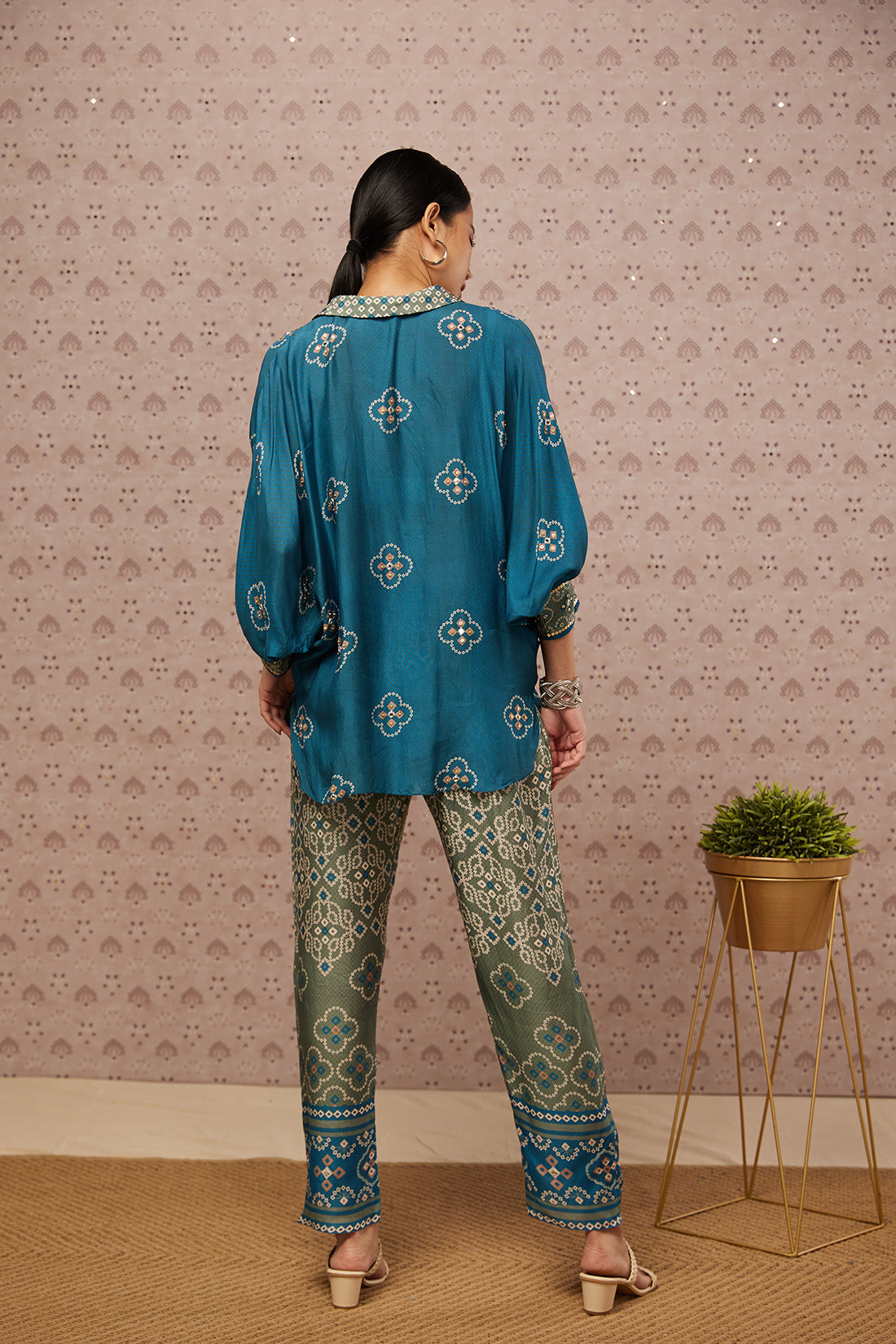 Bandhej Printed Co-Ord Set