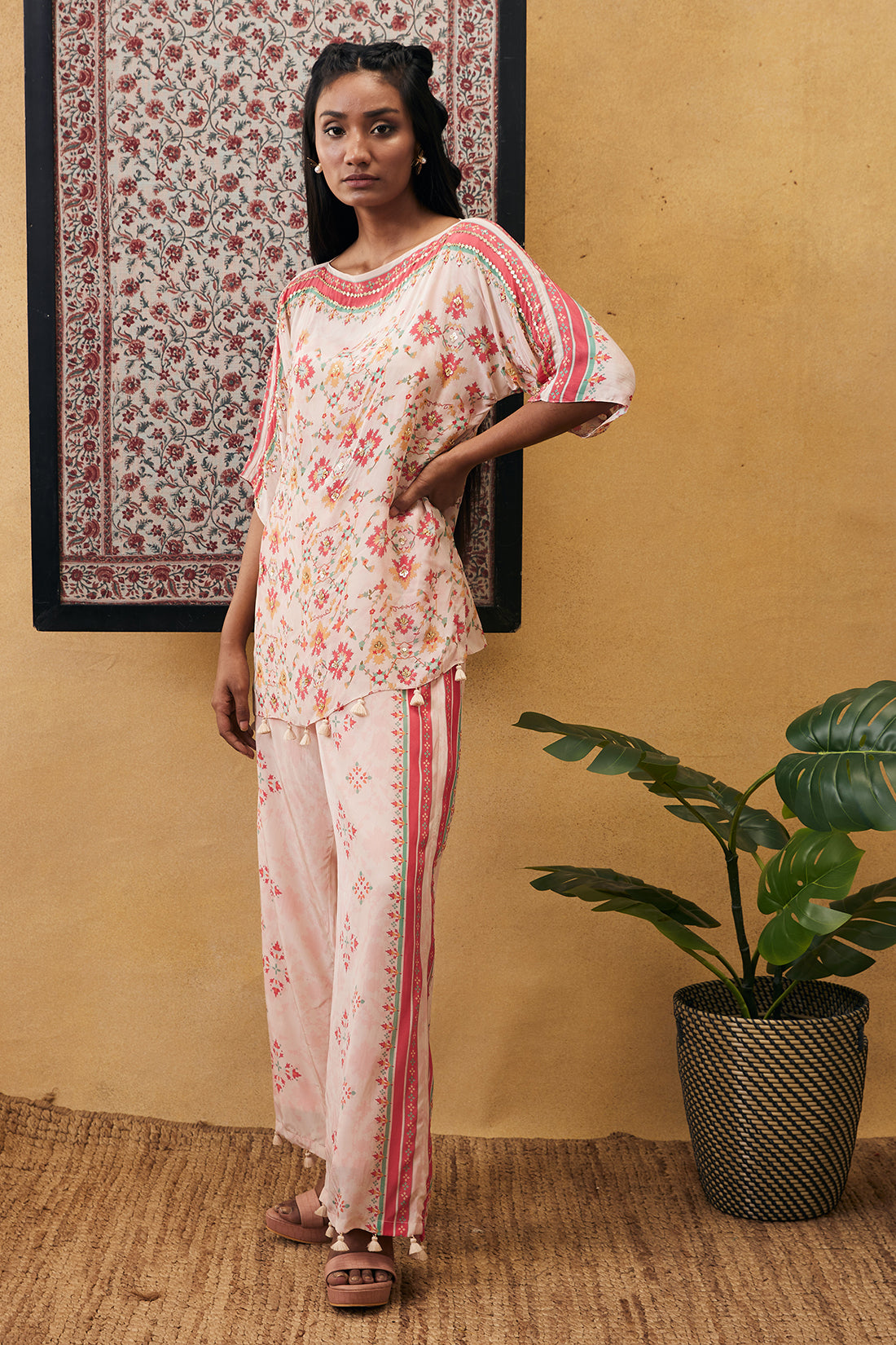 Zahra embroidered co-ord set
