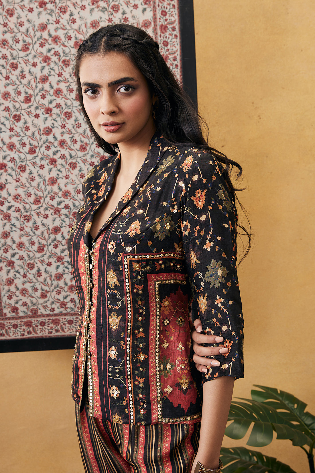 Zahra embroidered co-ord set