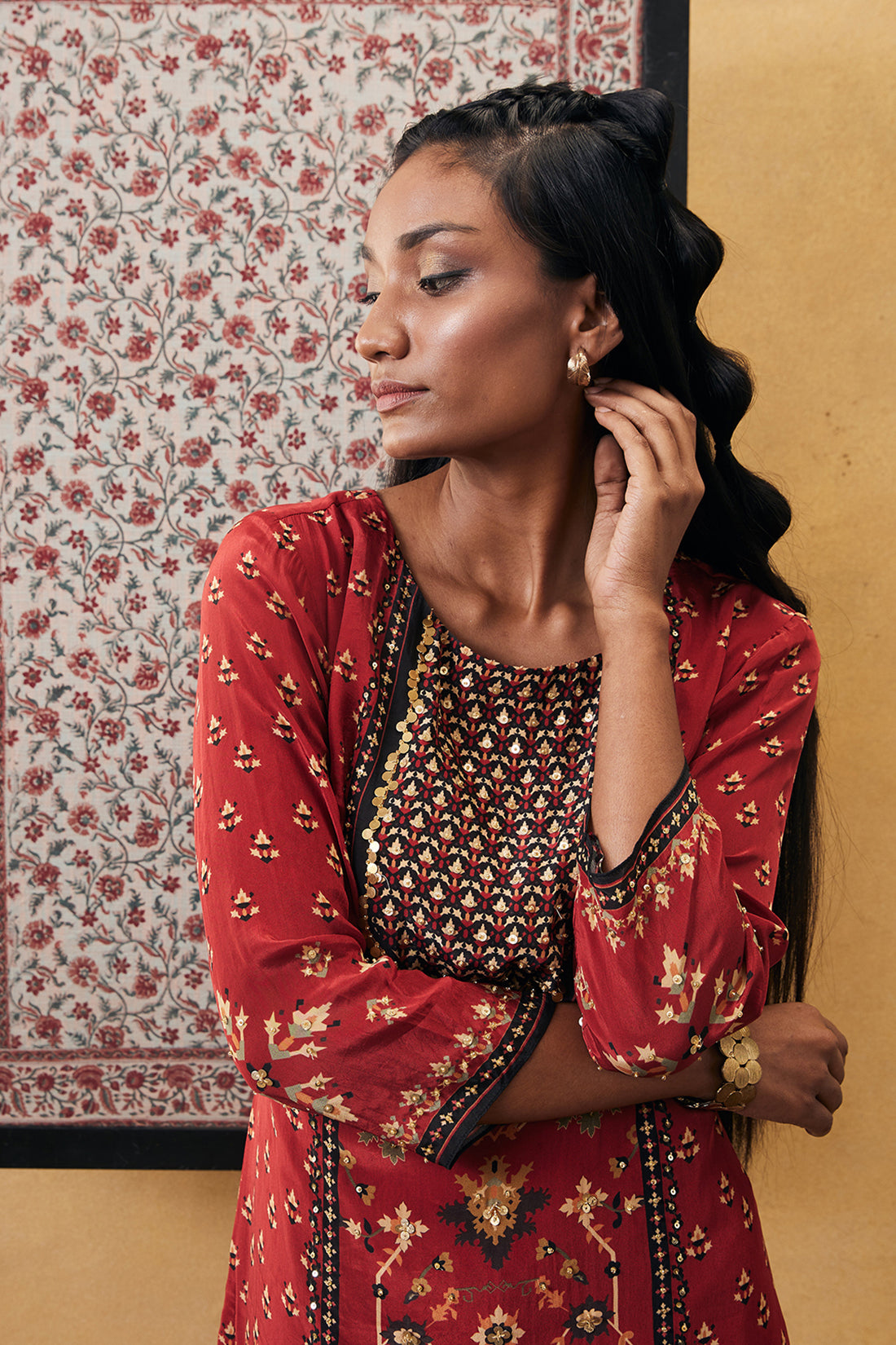 Zahra embroidered kurta set