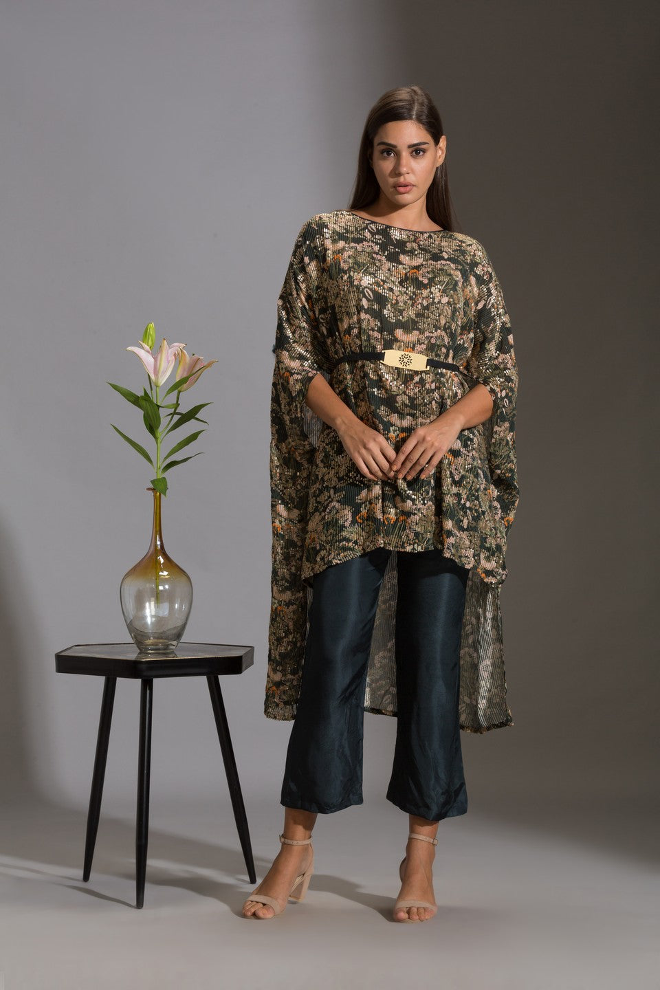 Kaftaan printed top with pants