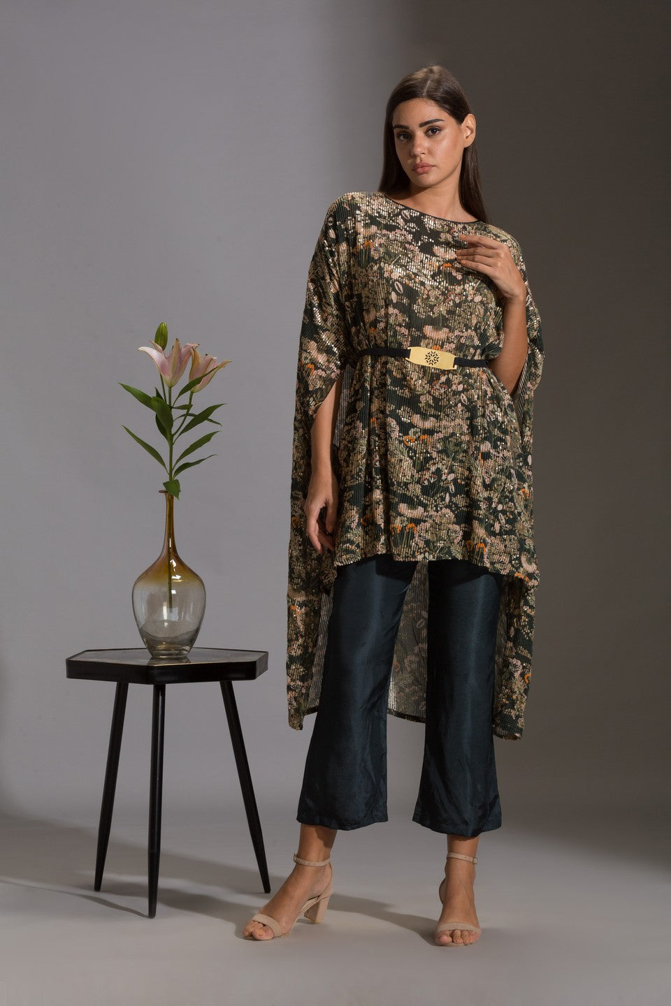 Kaftaan printed top with pants