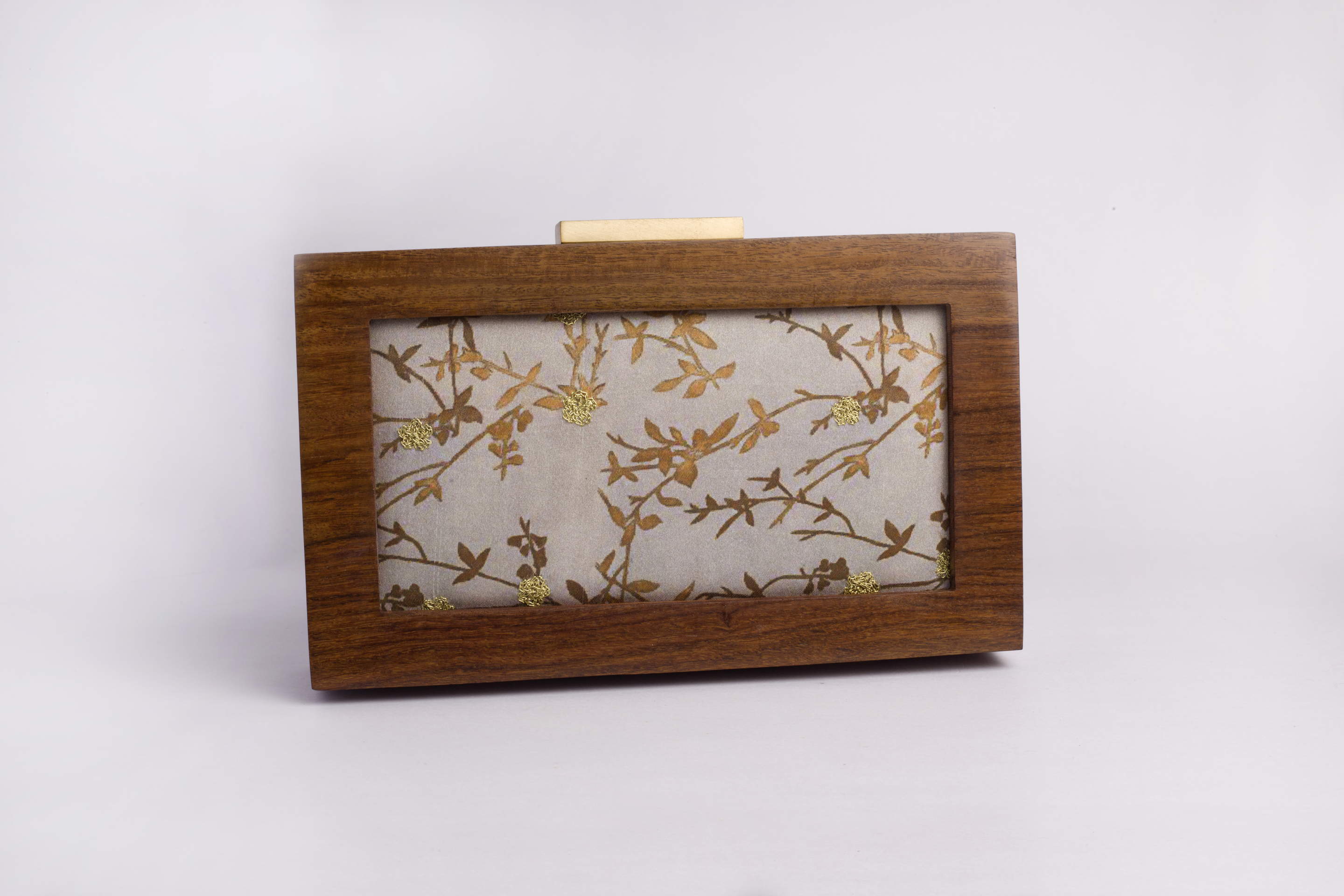 Golden Zari work Clutch