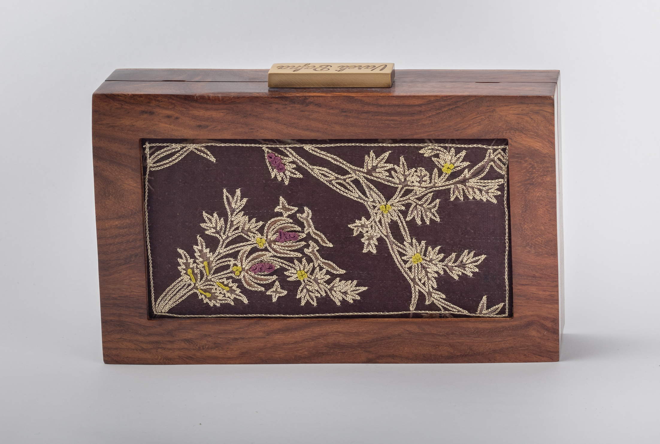 Golden Zari work Clutch