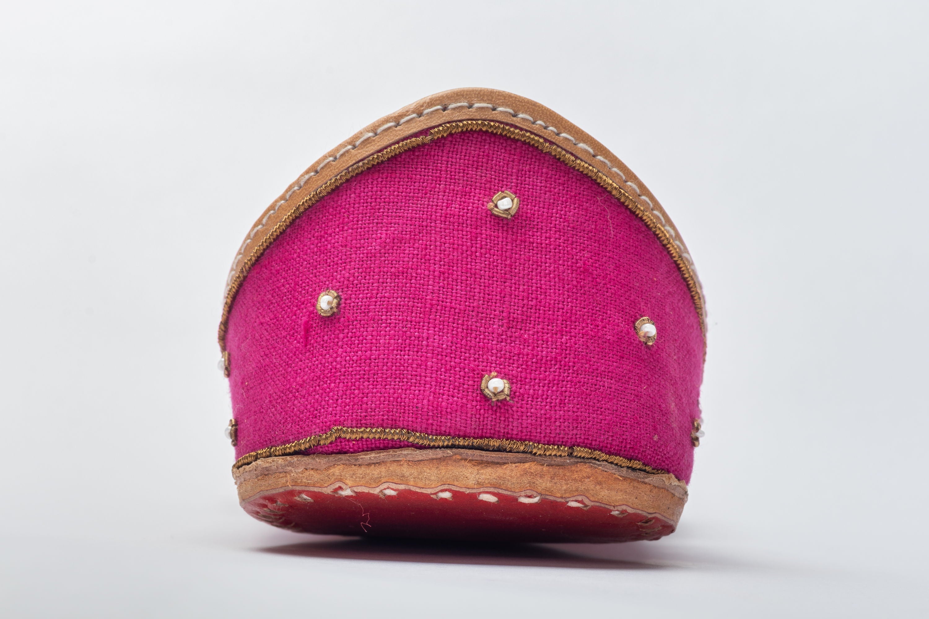 Rani Pink Hand embroidered Juttis