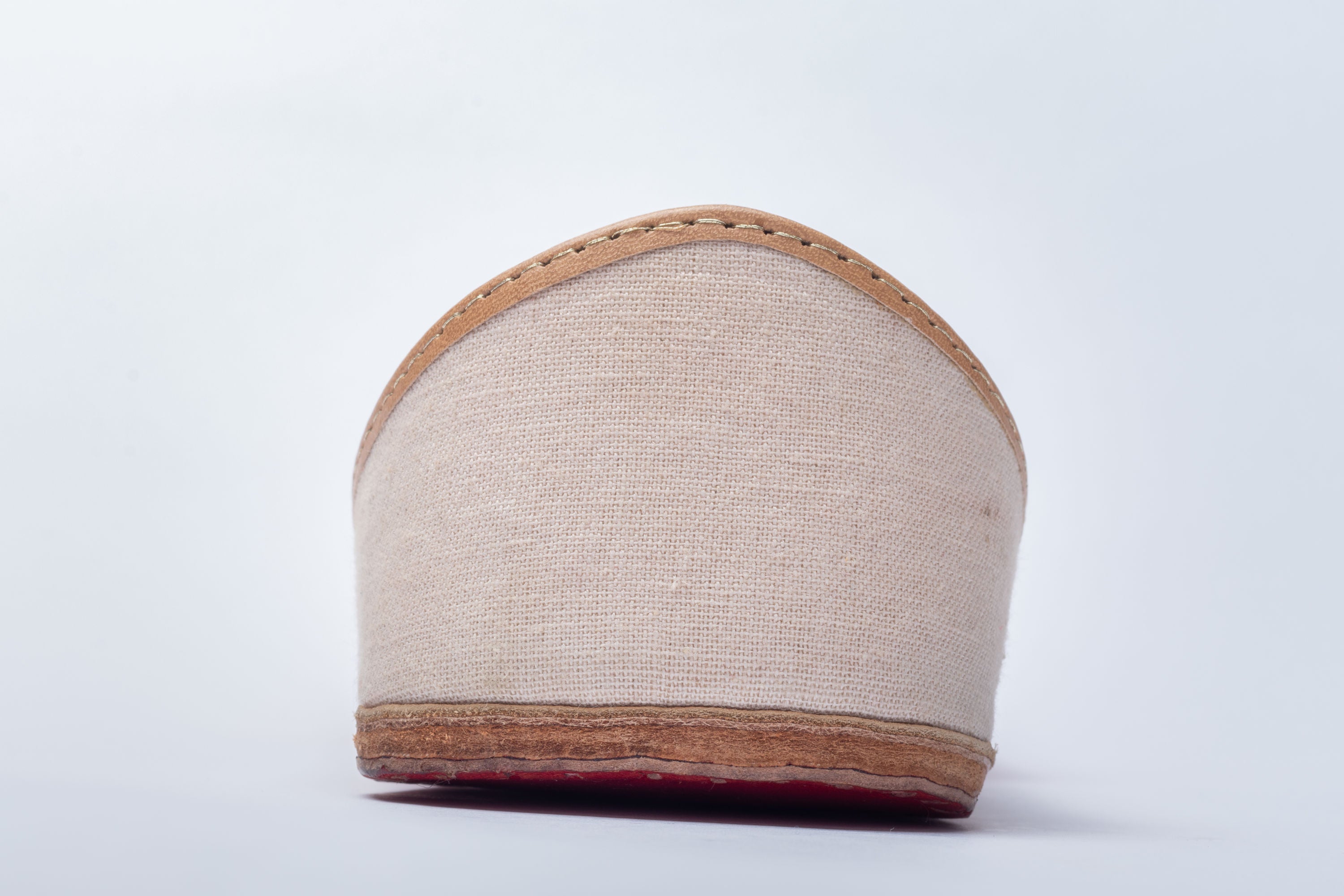 Sunset Orange Hand embroidered Juttis