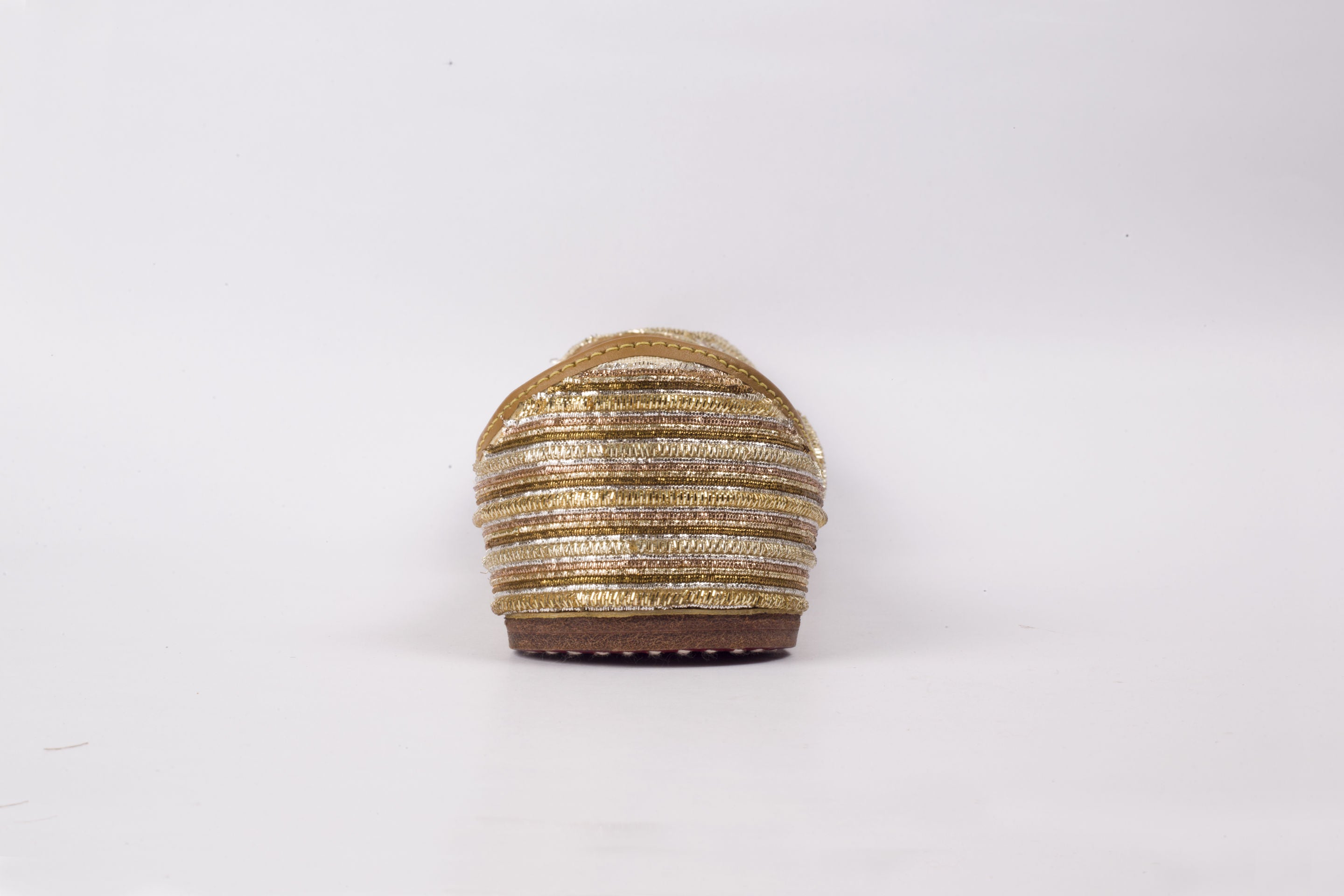 Silver - Golden Hand embroidered Juttis