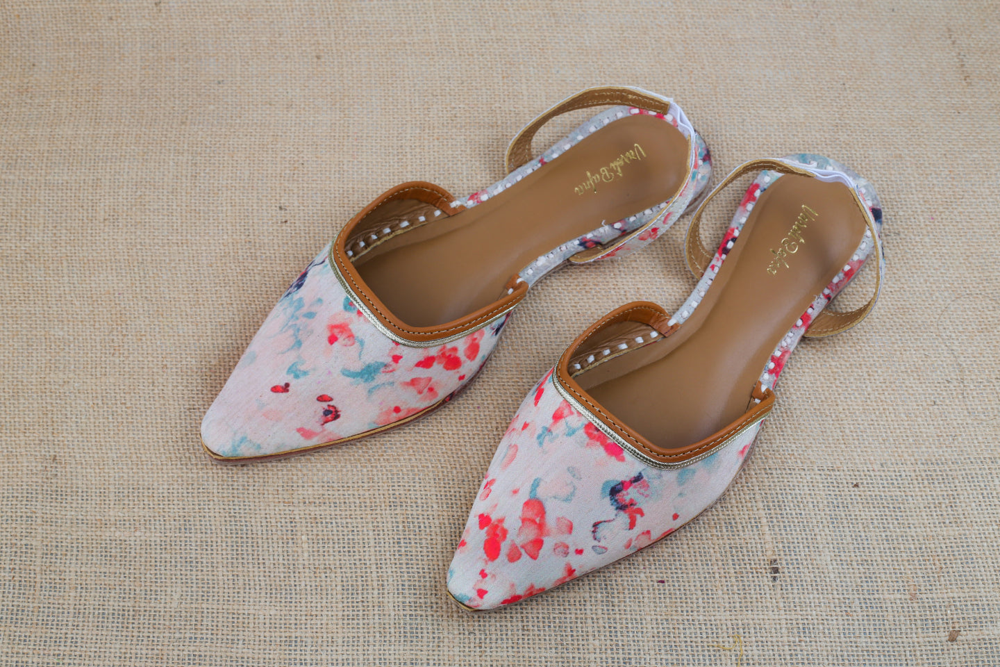 Pearl White Hand embroidered Juttis