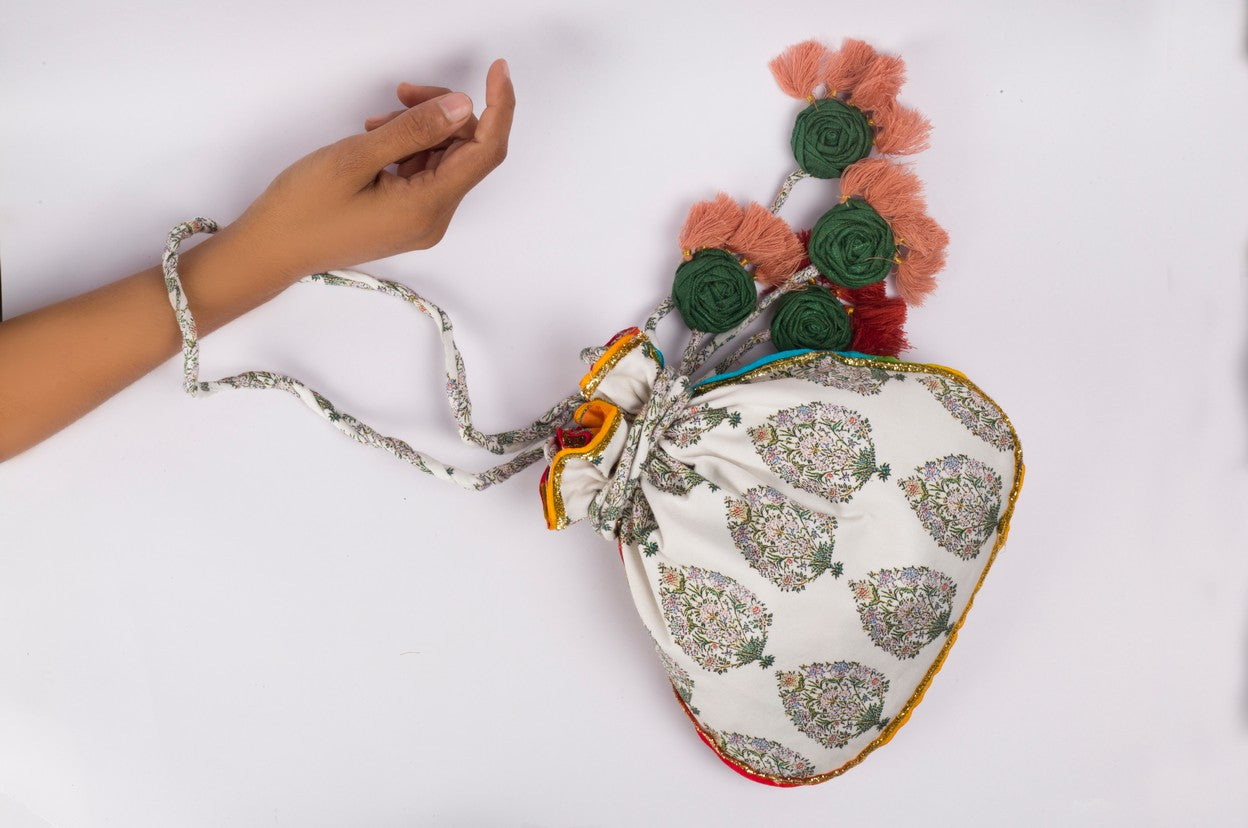 Hand made flower tassels