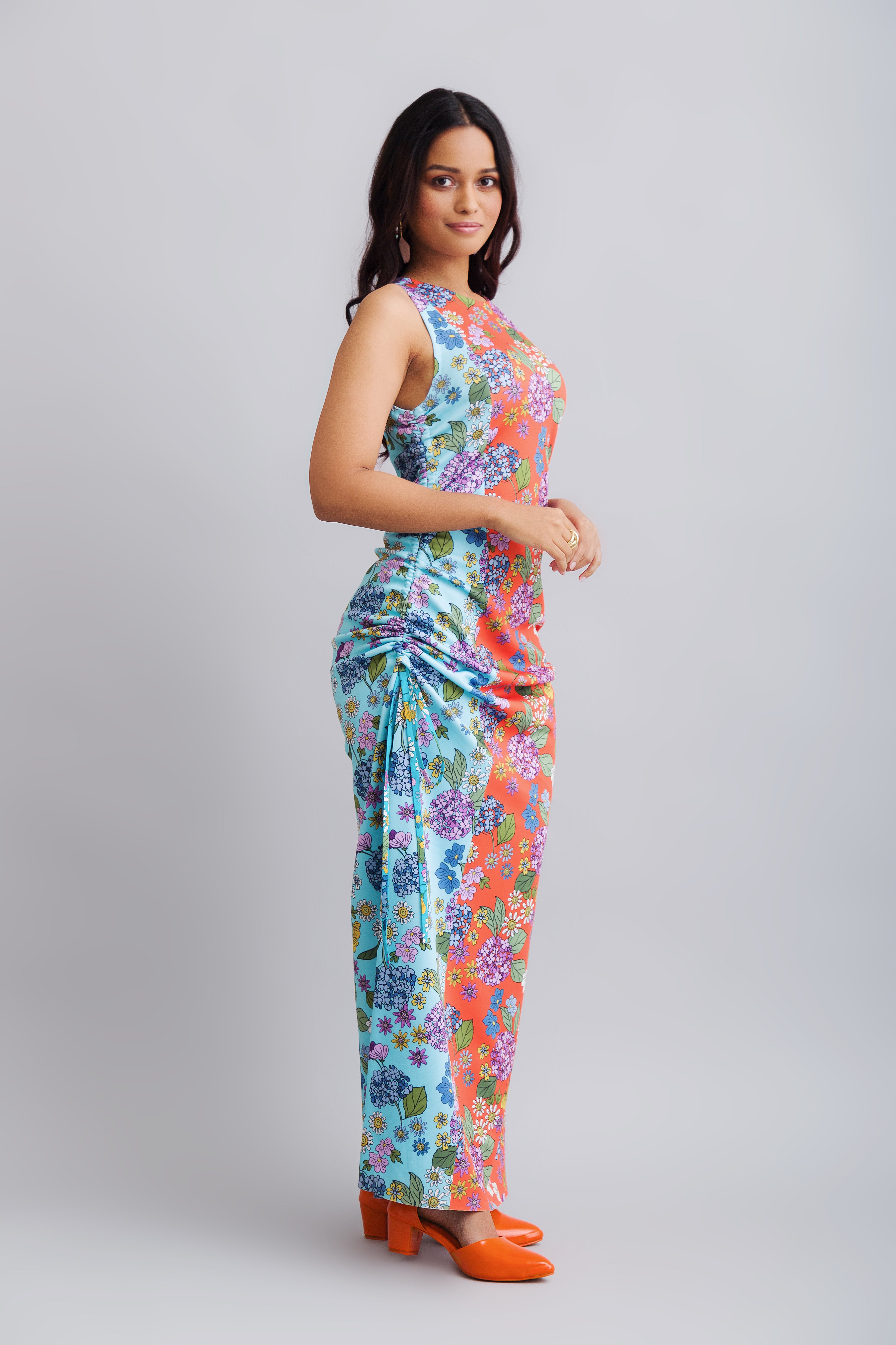 ruched dress