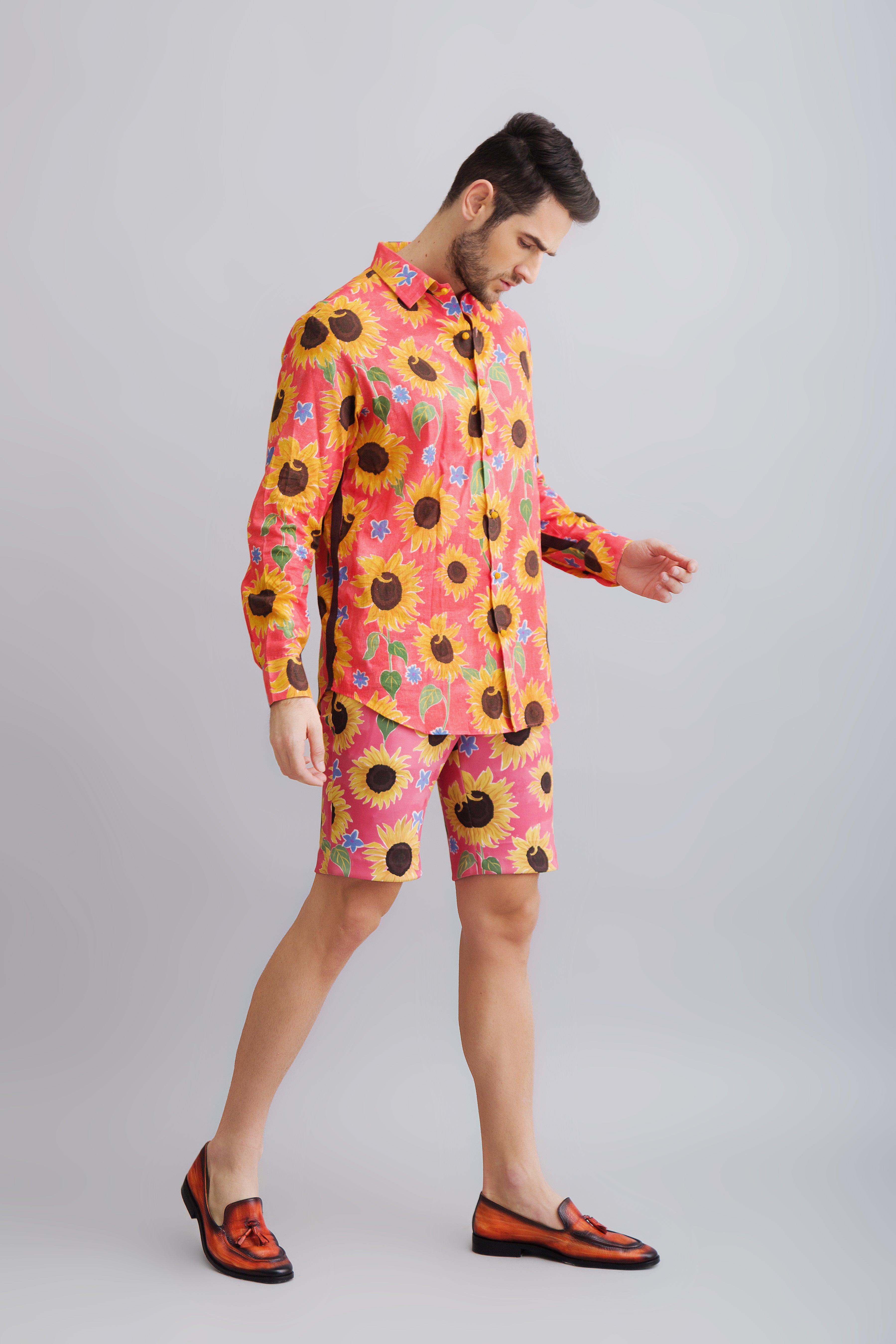 flower printed shirts full sleeves