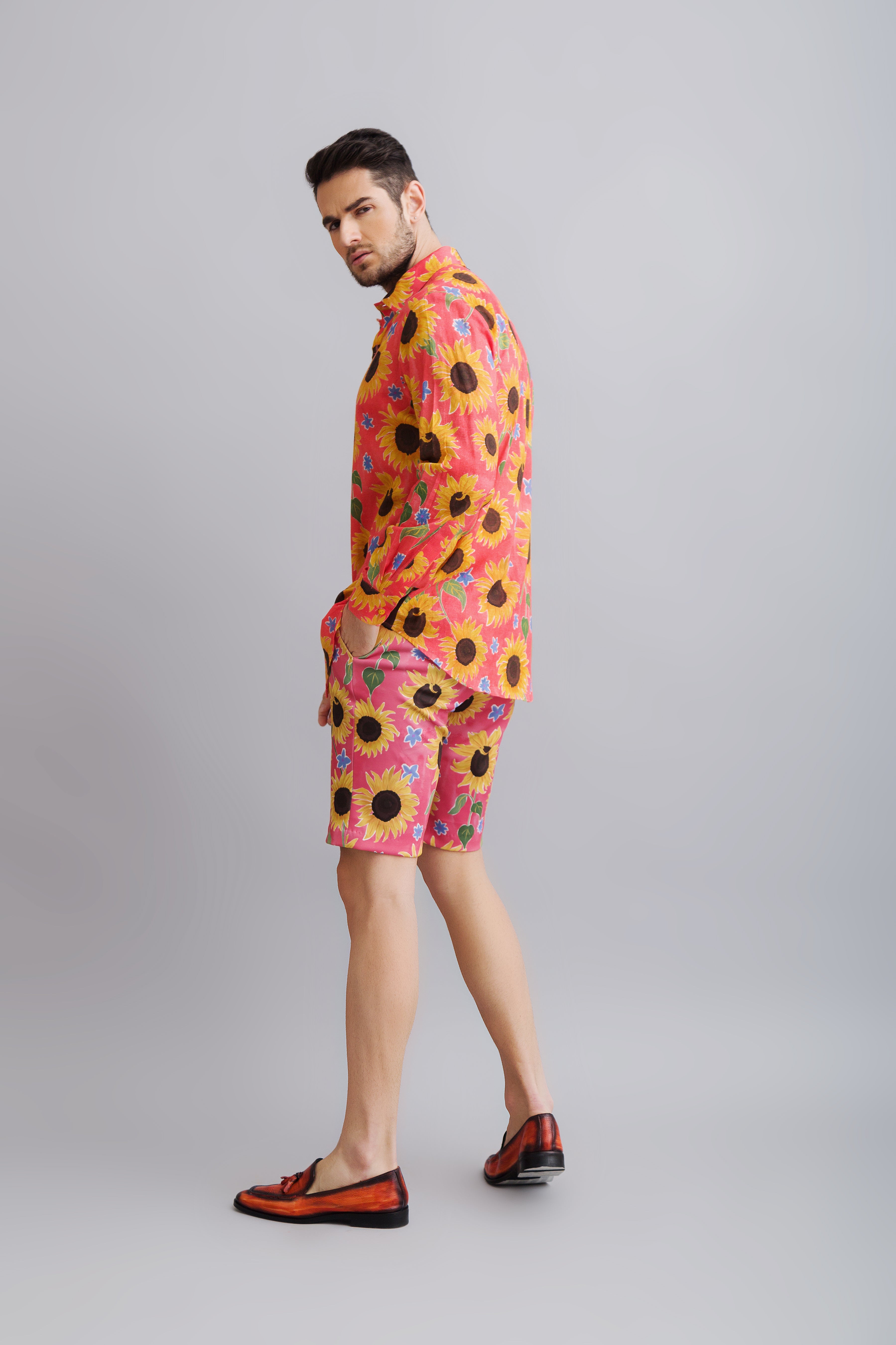flower printed shirts full sleeves