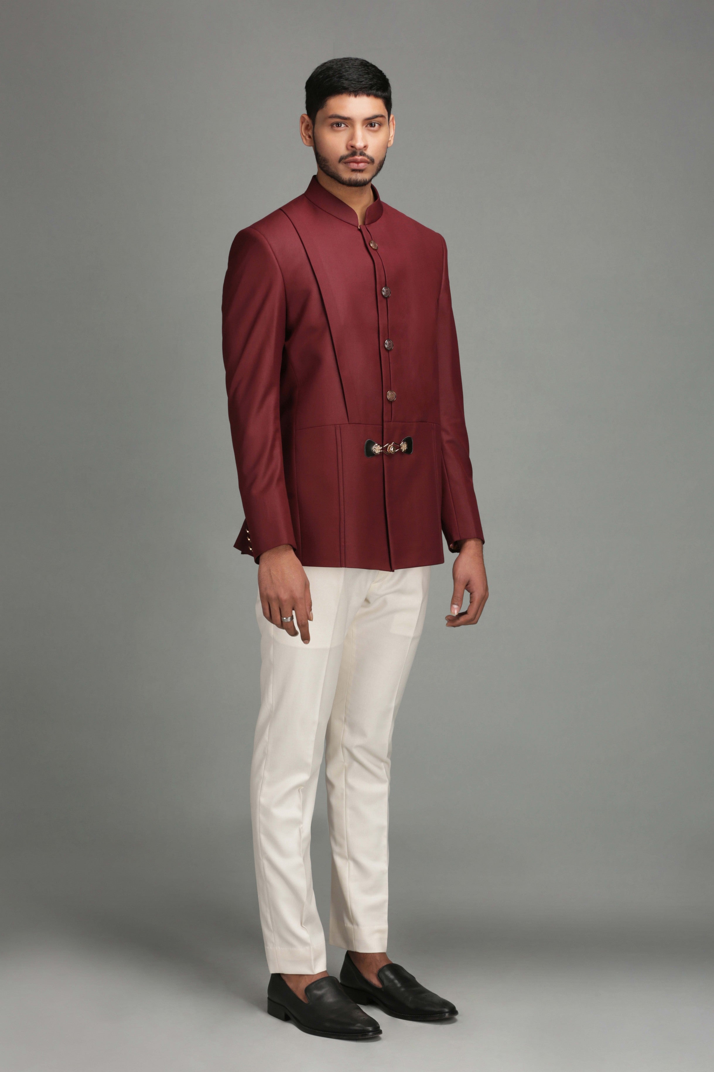 Maroon Bandhgala