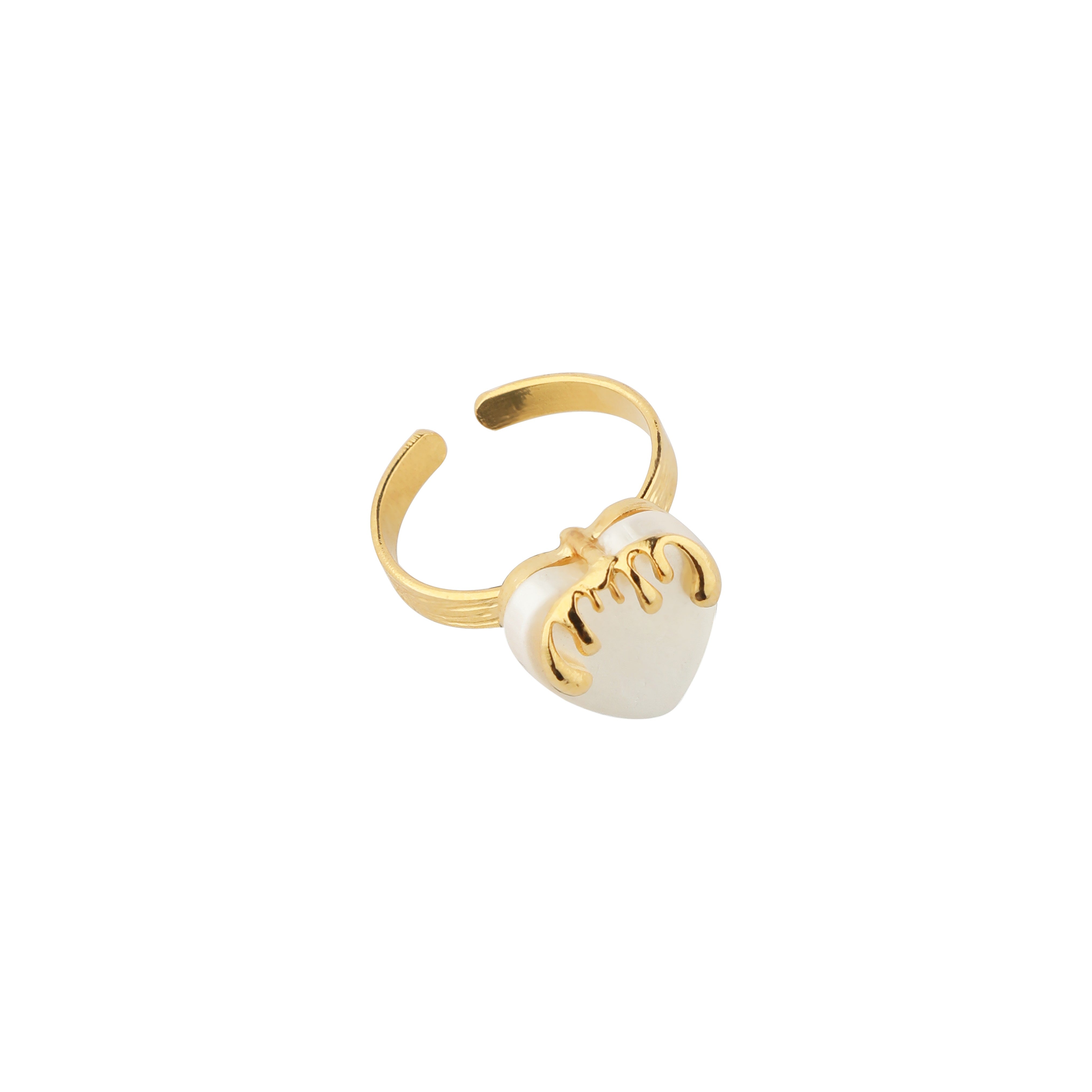 Melting Heart Ring- Gold