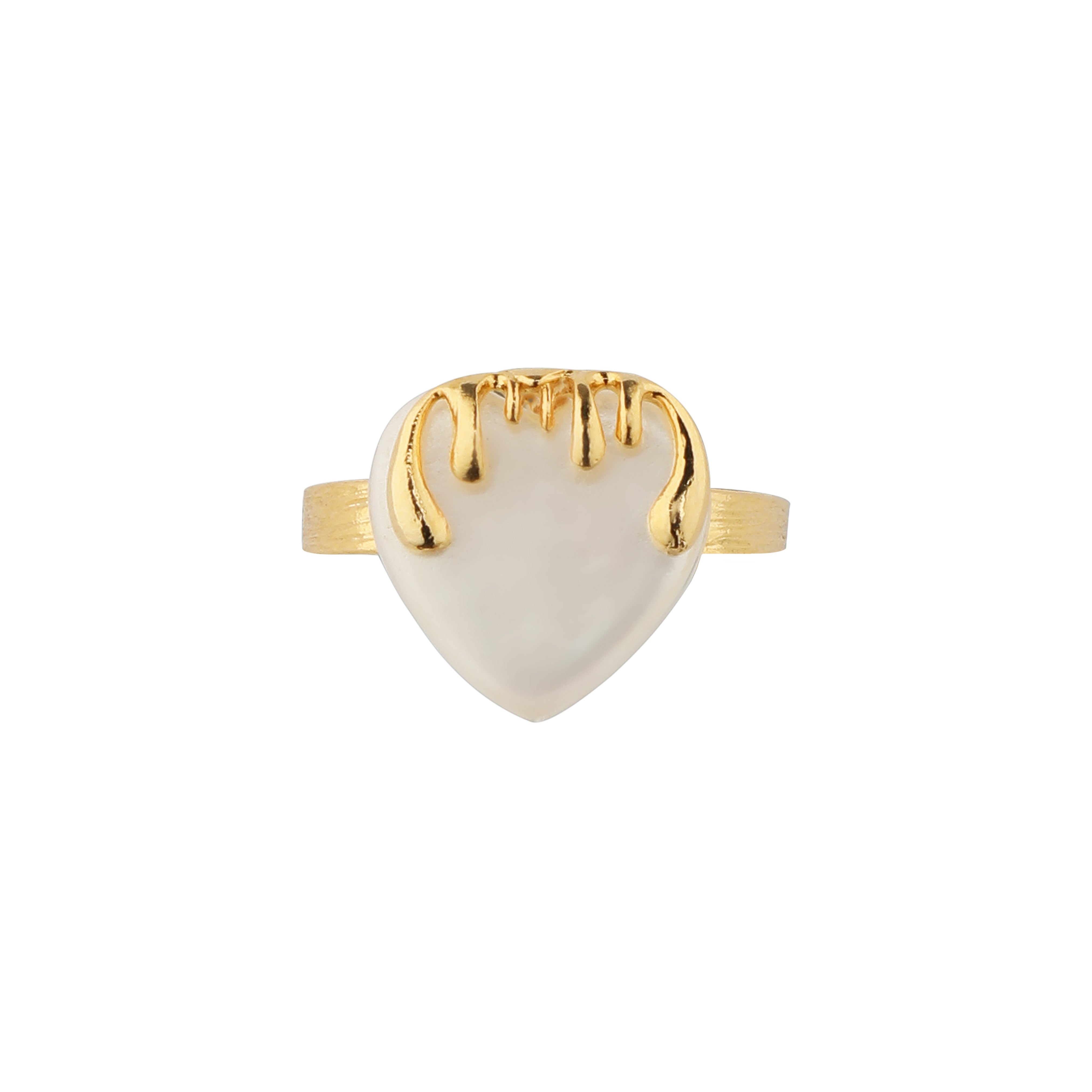 Melting Heart Ring- Gold