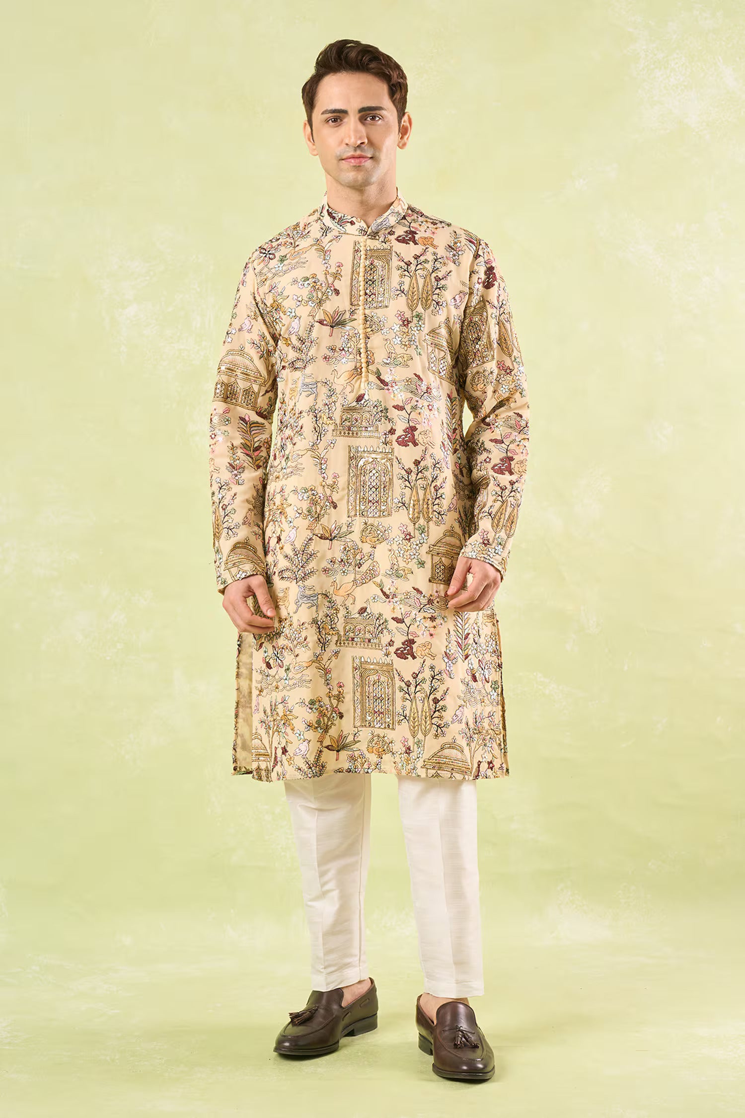 Yellow Embroidered Kurta Set