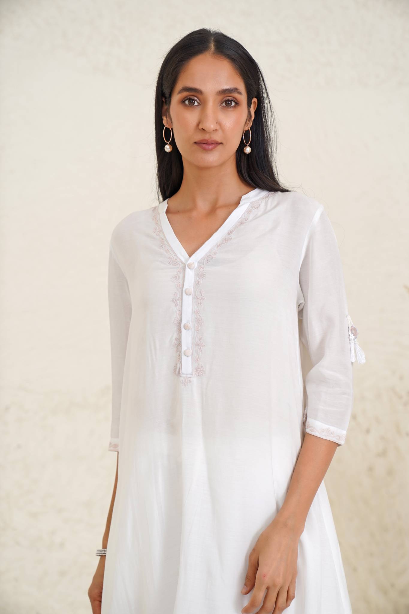 Vanilla Foliage Kurta