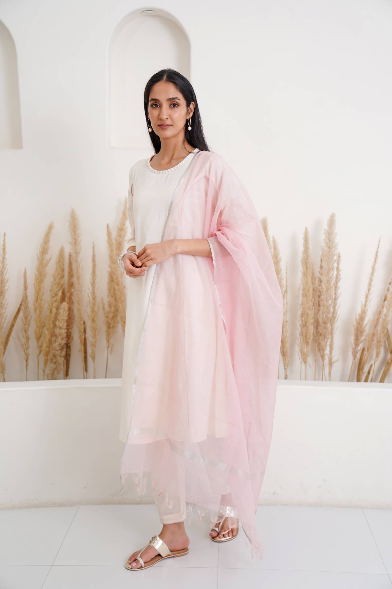 Pink Pearl Dupatta