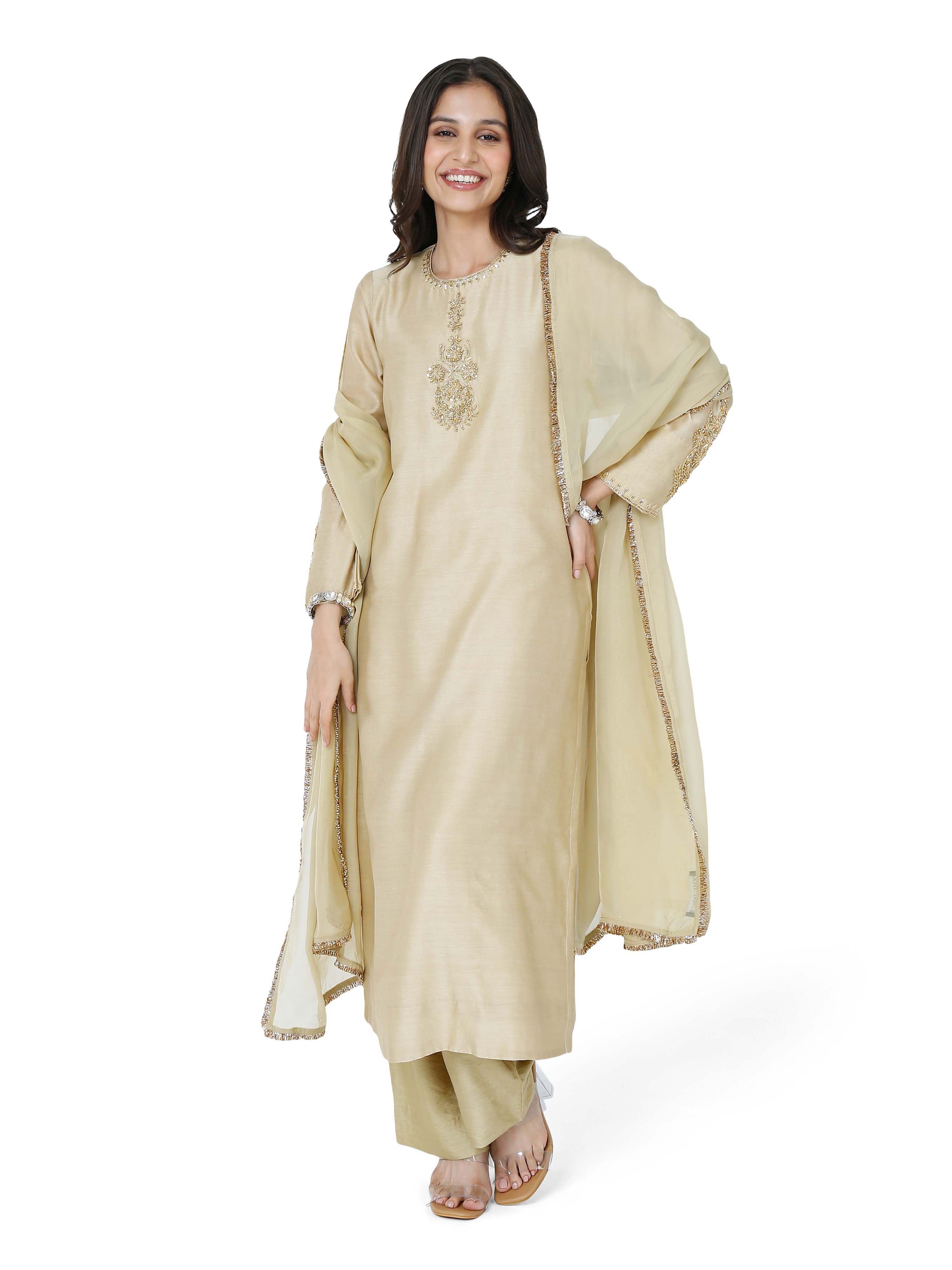 Pista Green stright kurta