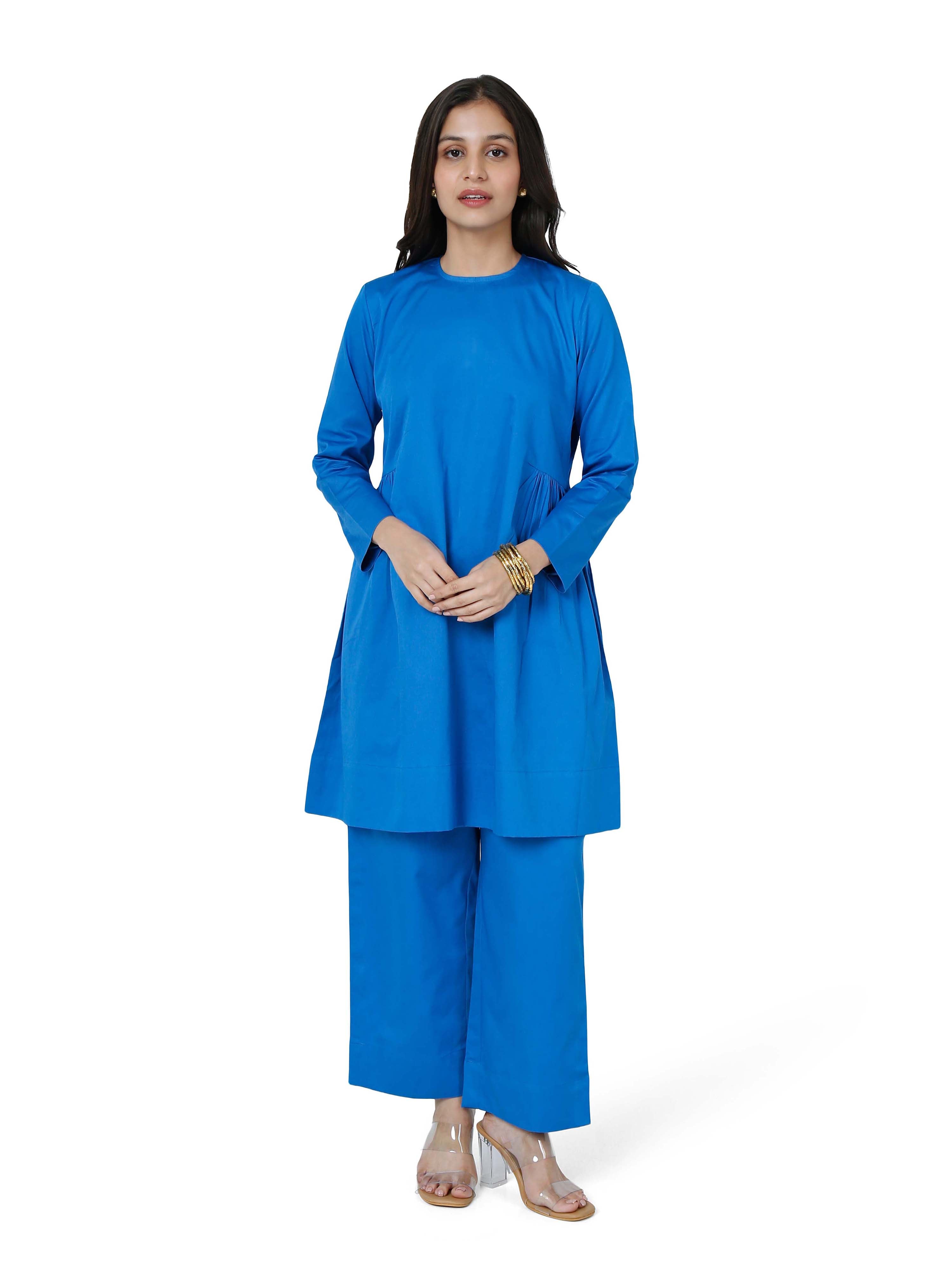 Cotton Satin short kurta set