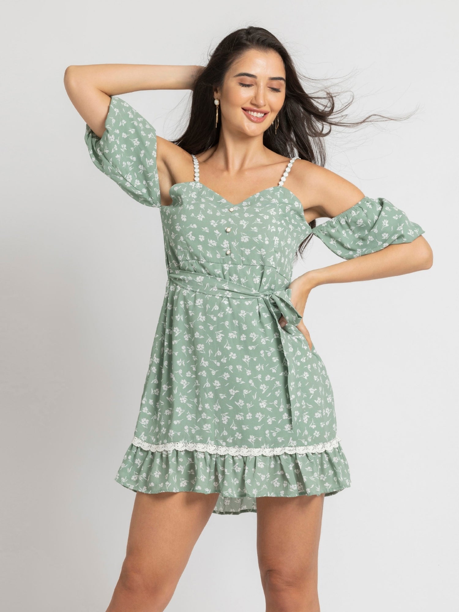 Tranquil Garden Mini Dress