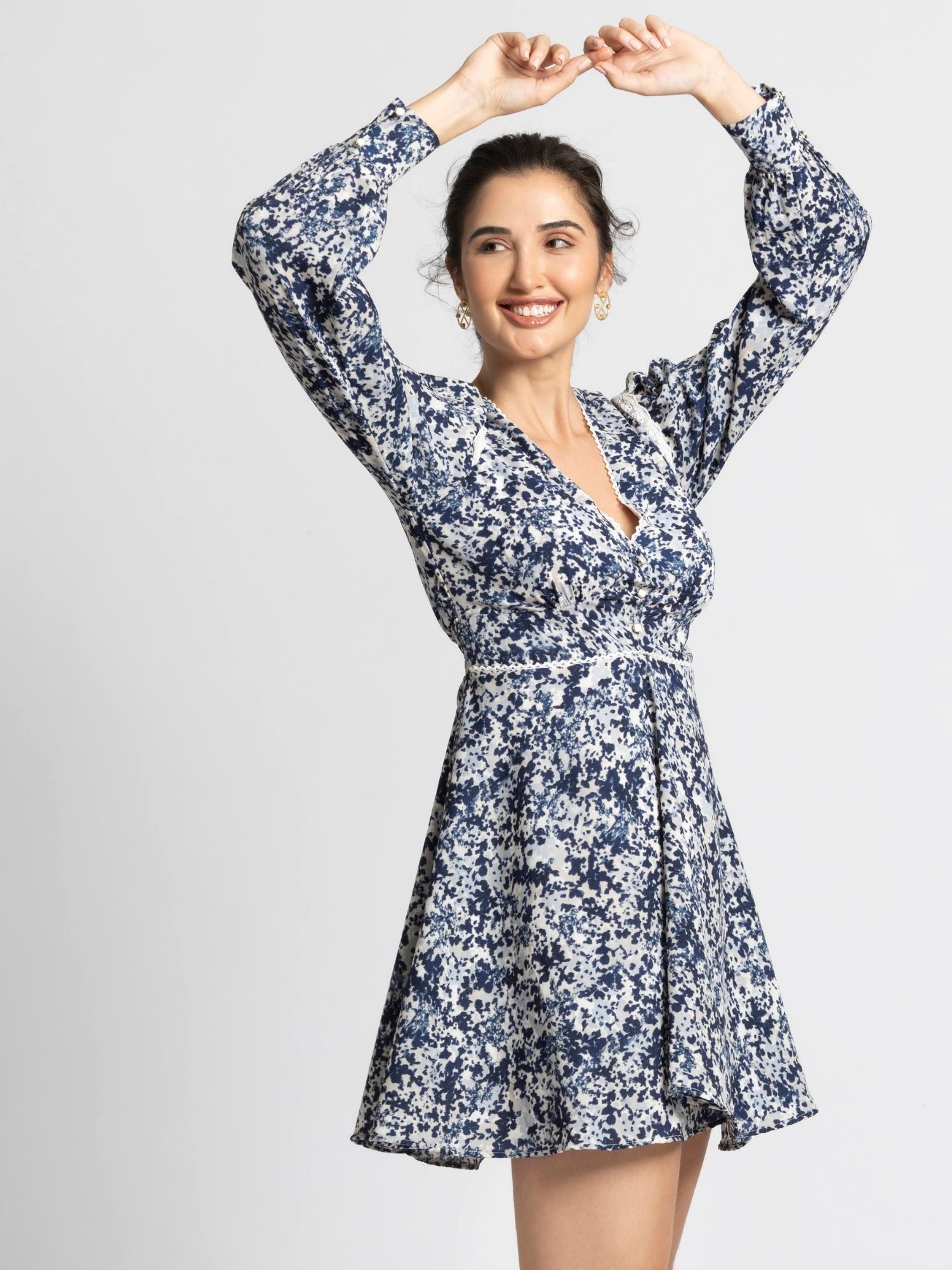 Cerulean Charm Mini Dress