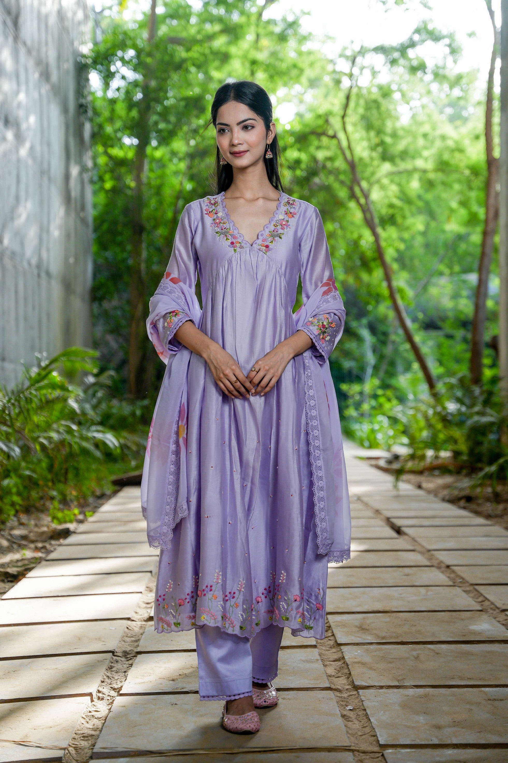 Serene Lilac Kurta Set