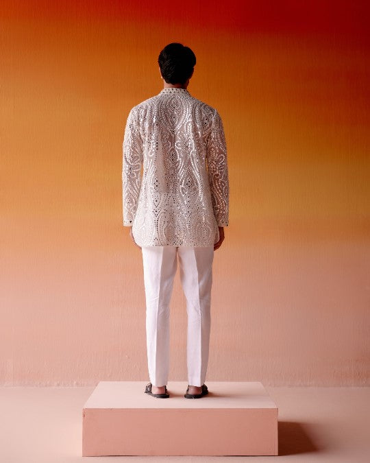 MIRRORWORK KURTA SHIRT WITH Straight Pants