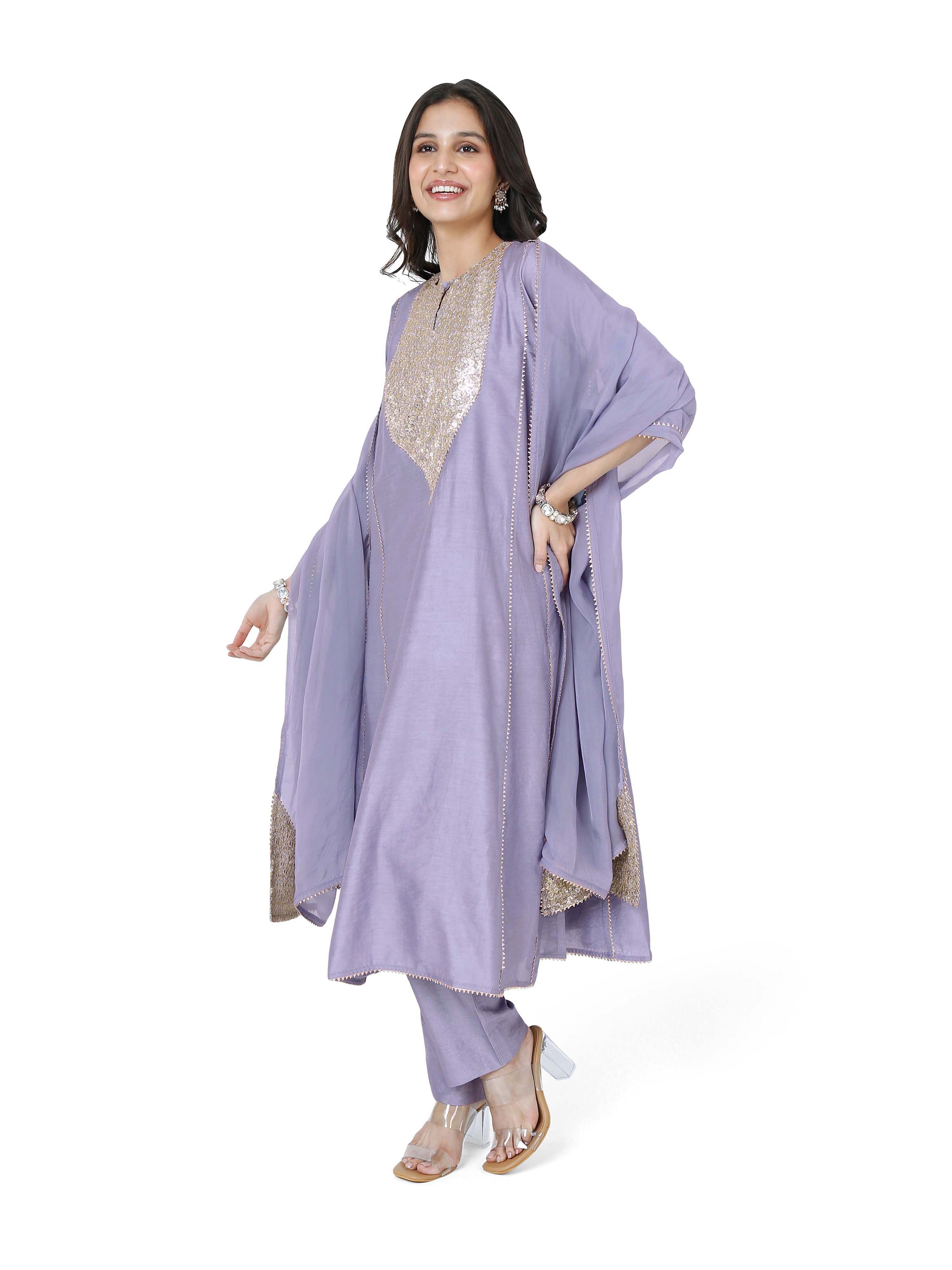 Purple Kali Kurta