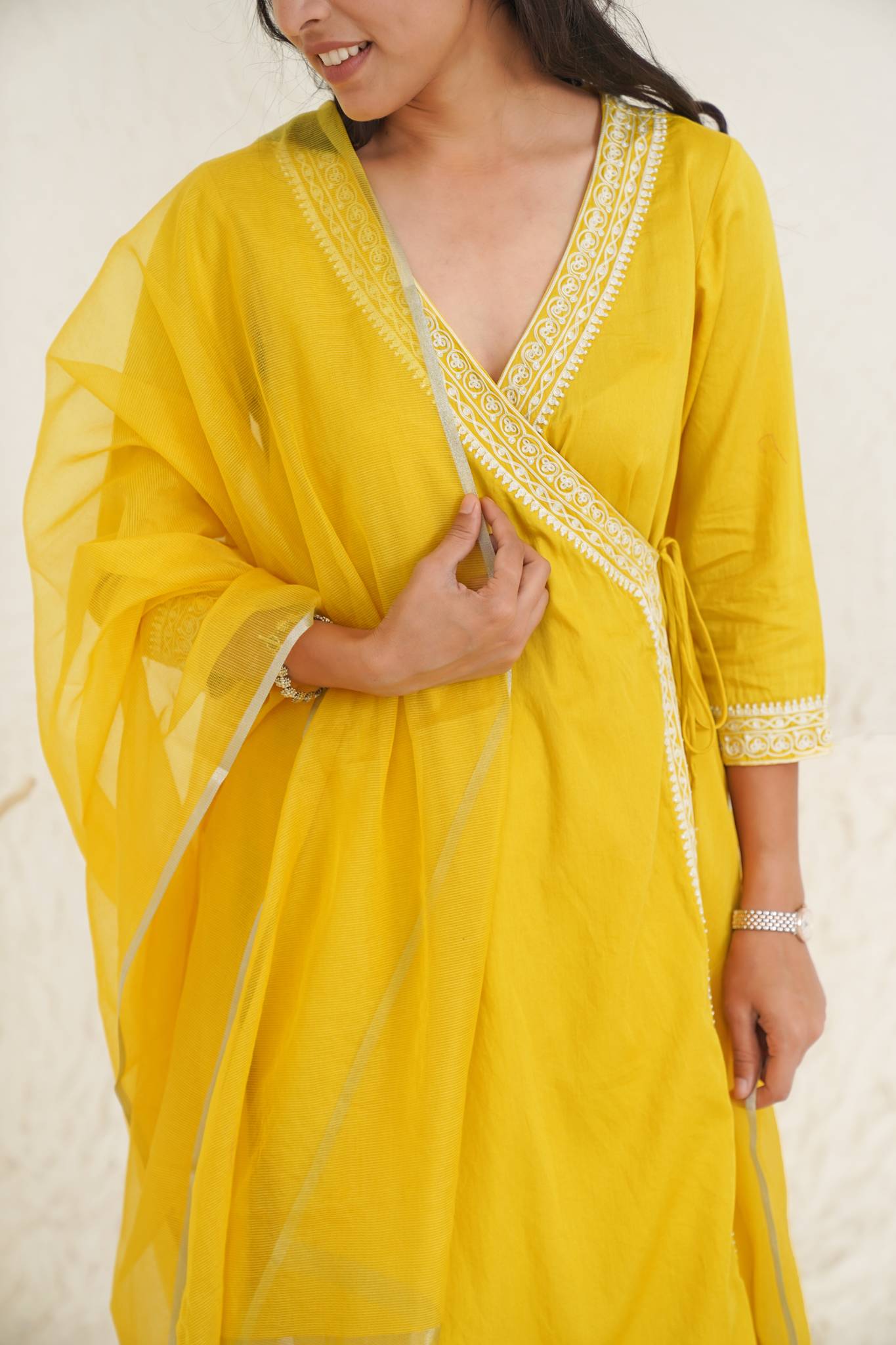 Vibrant Daffodil Dupatta