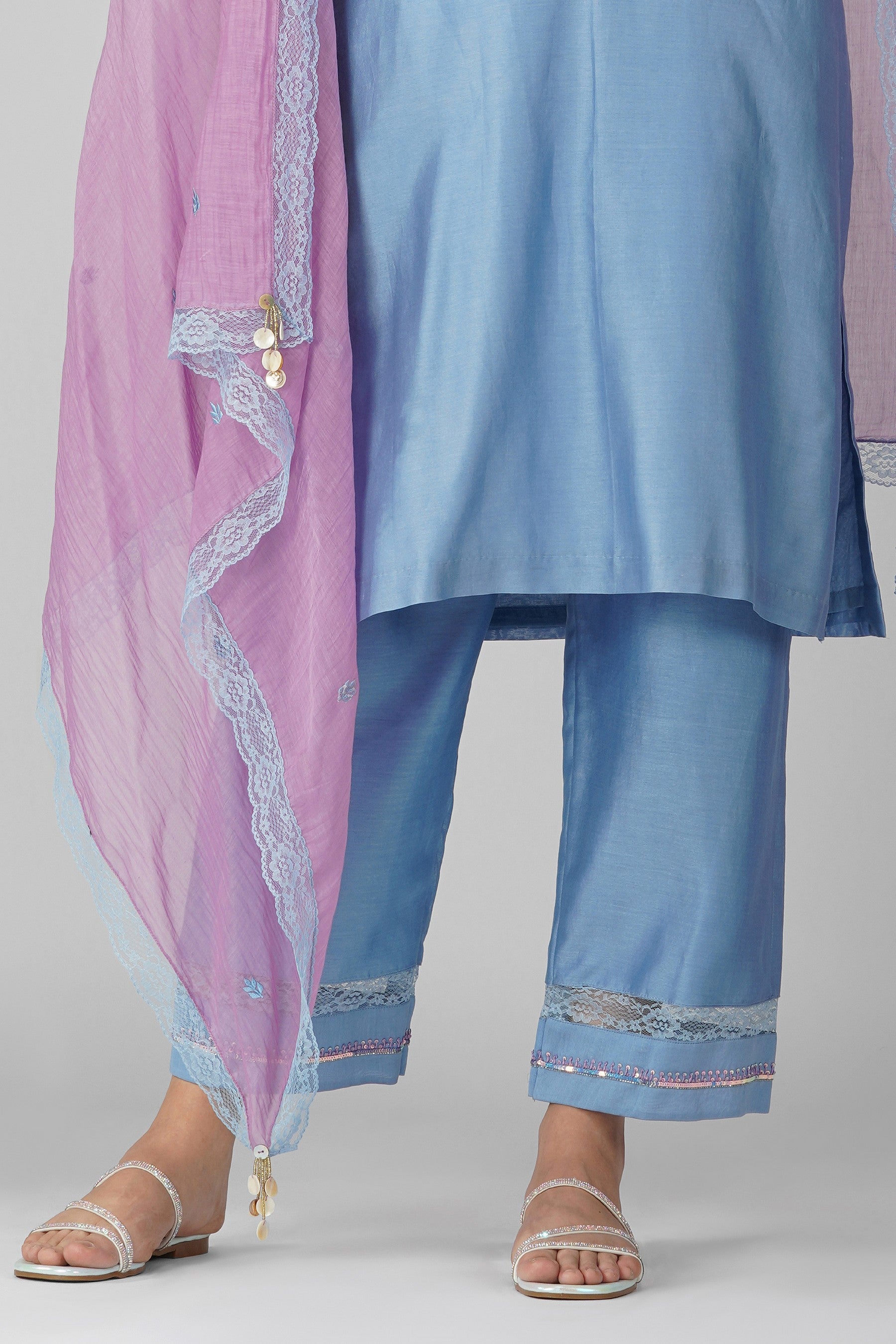 Starry Border Kurta Set