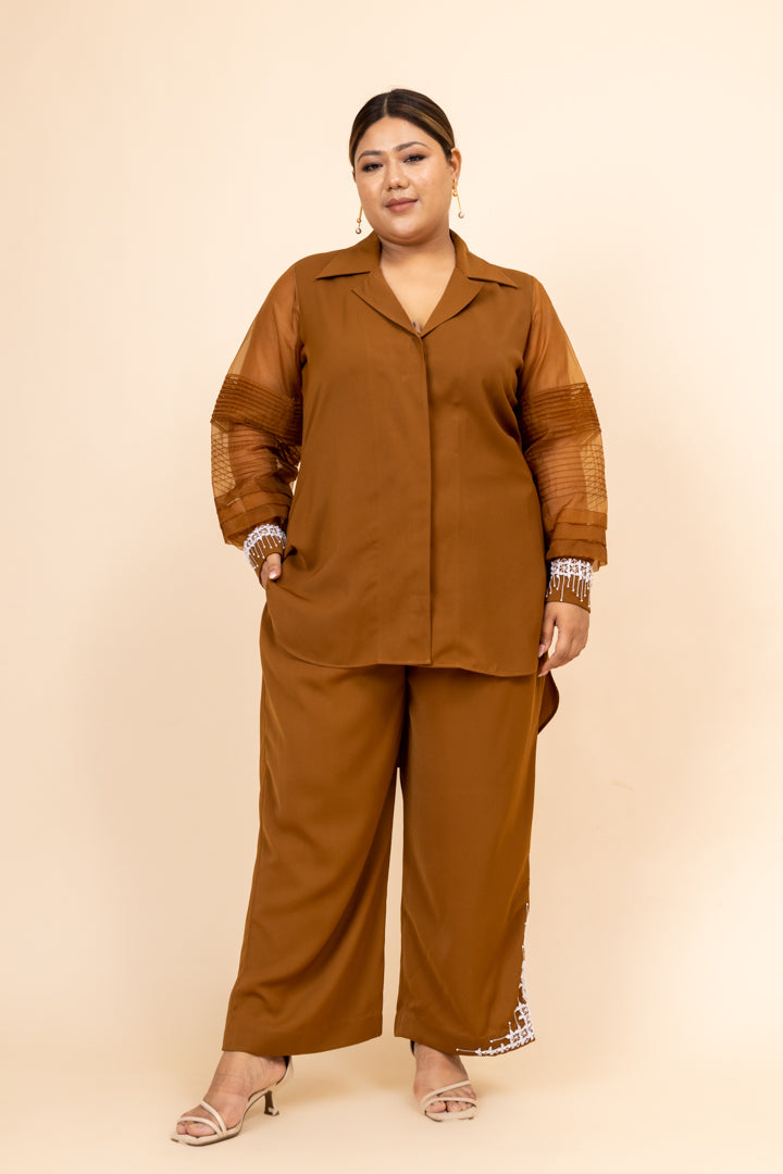 Heer Brown Co-ord Set