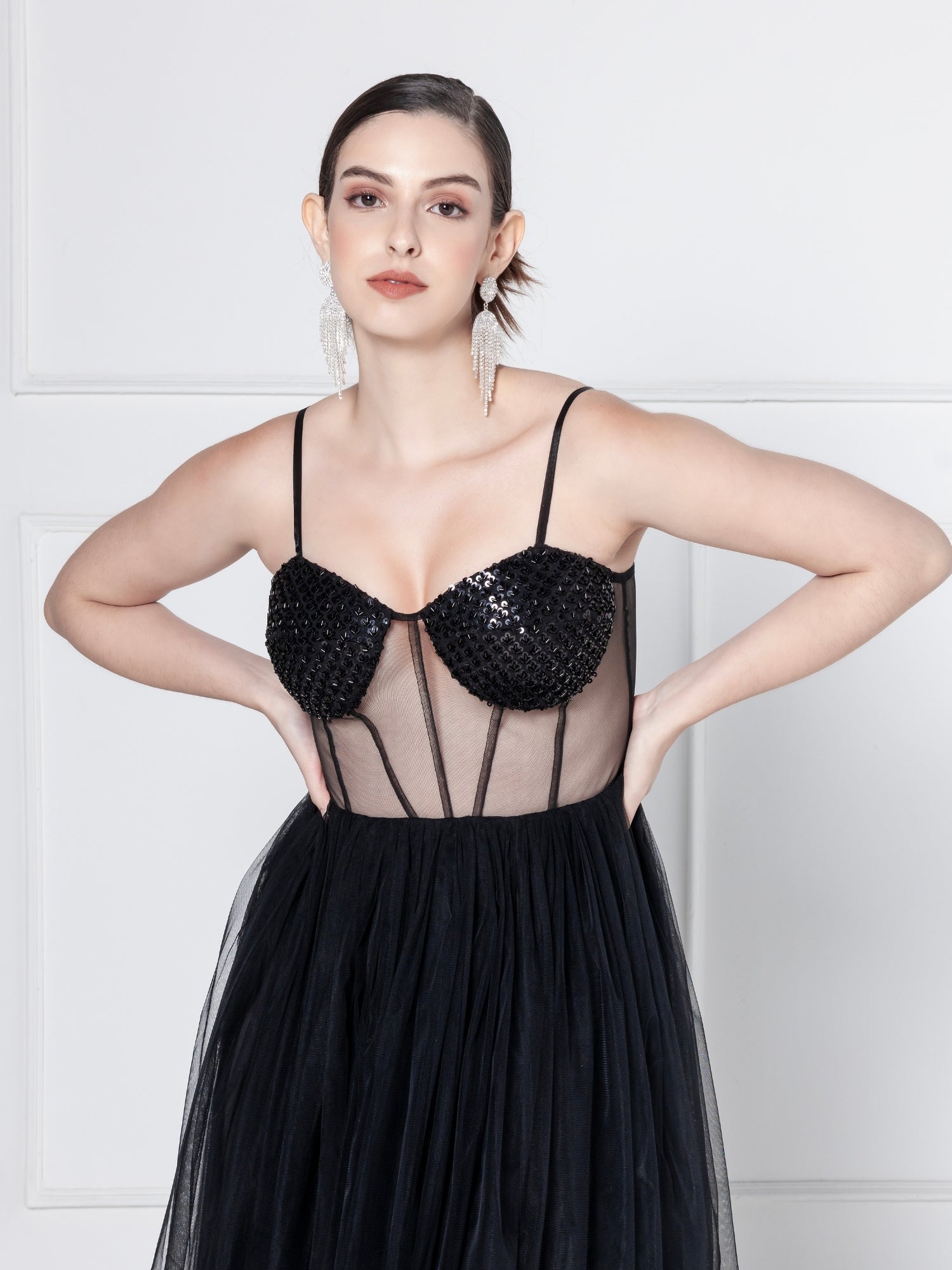 Midnight Luxe Midi Dress