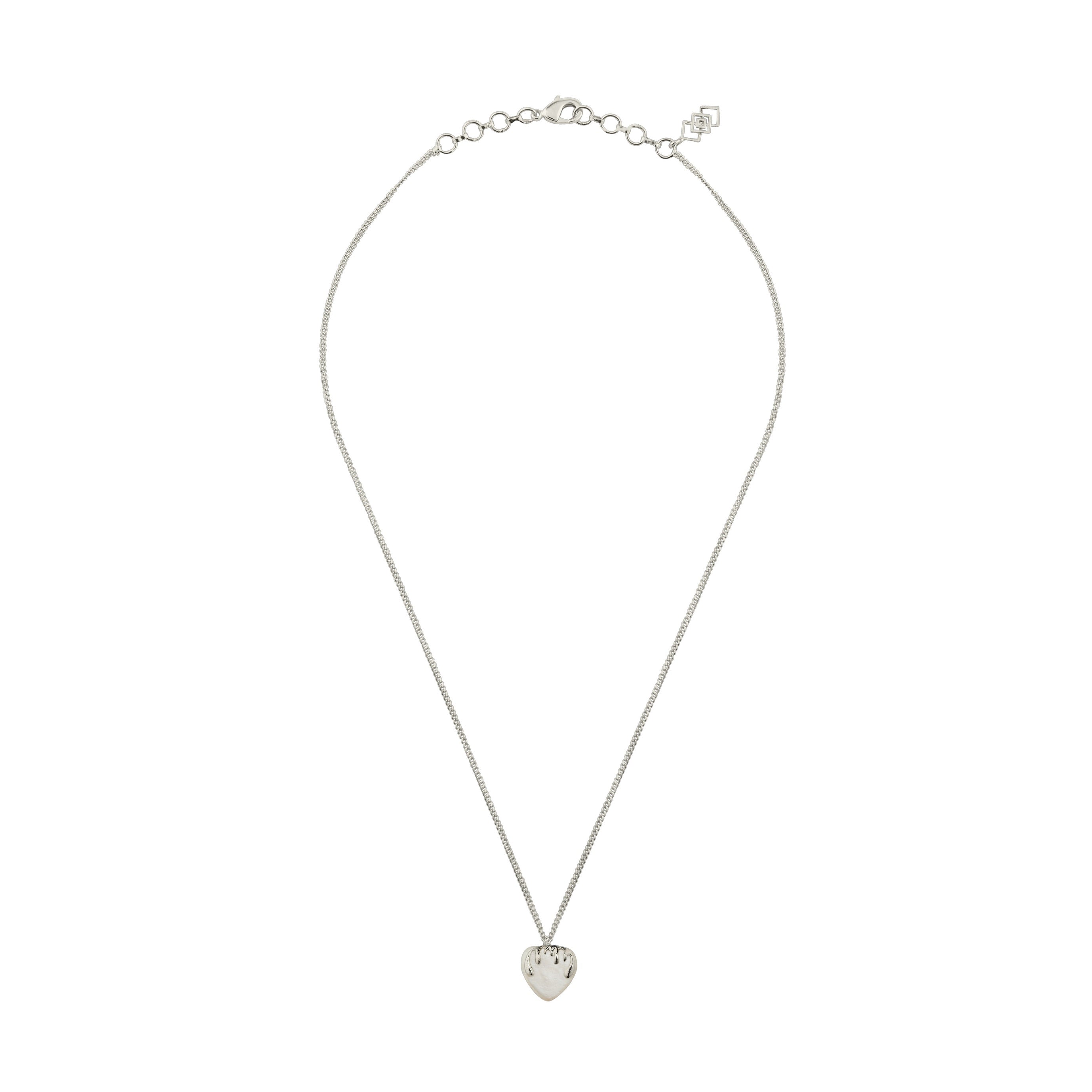 Melting Heart Neckchain- Silver